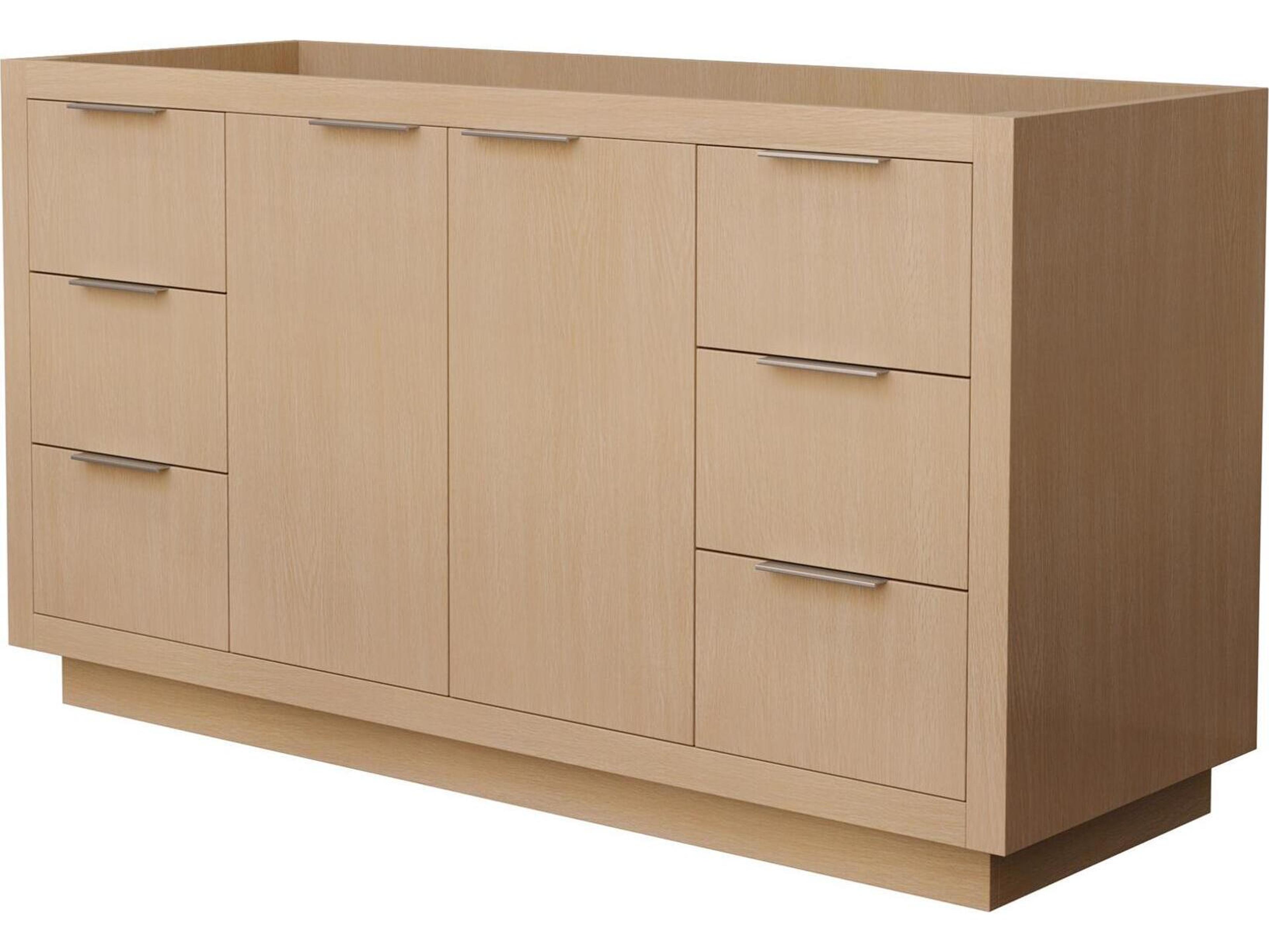 Wyndham Collection Maroni 59" Light Straw Vanity