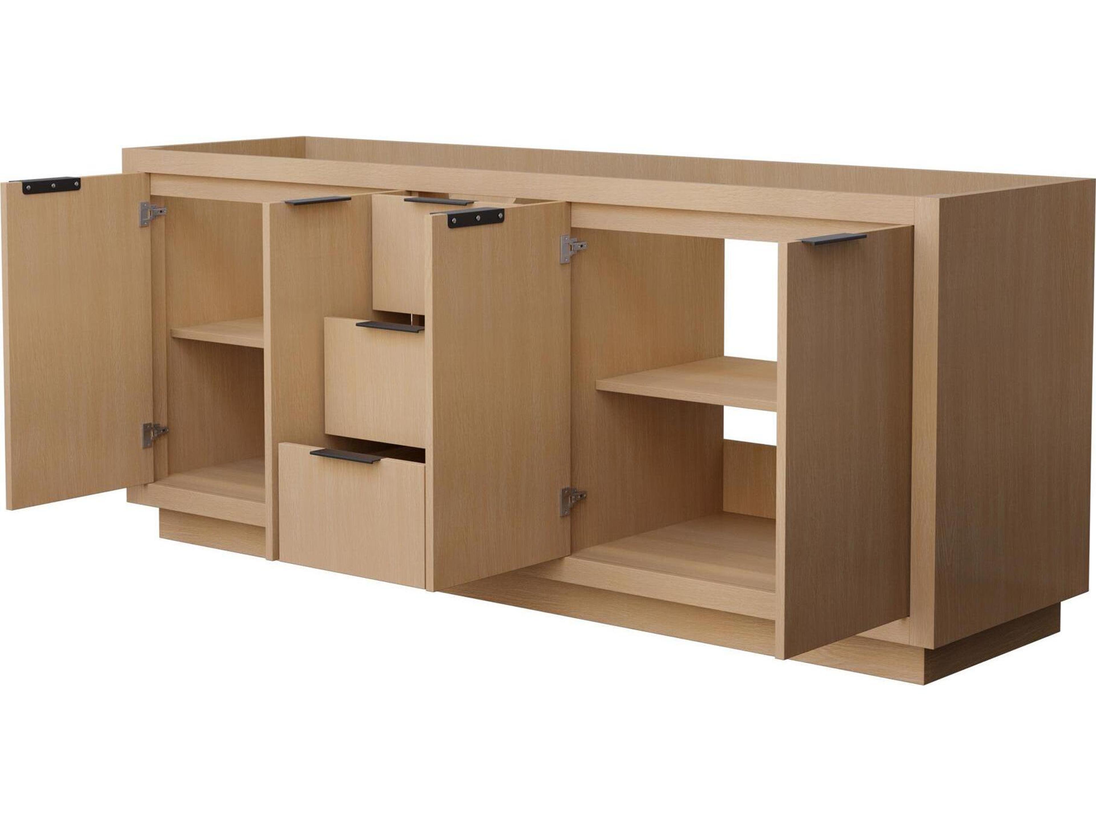 Wyndham Collection Maroni 79" Light Straw Vanity