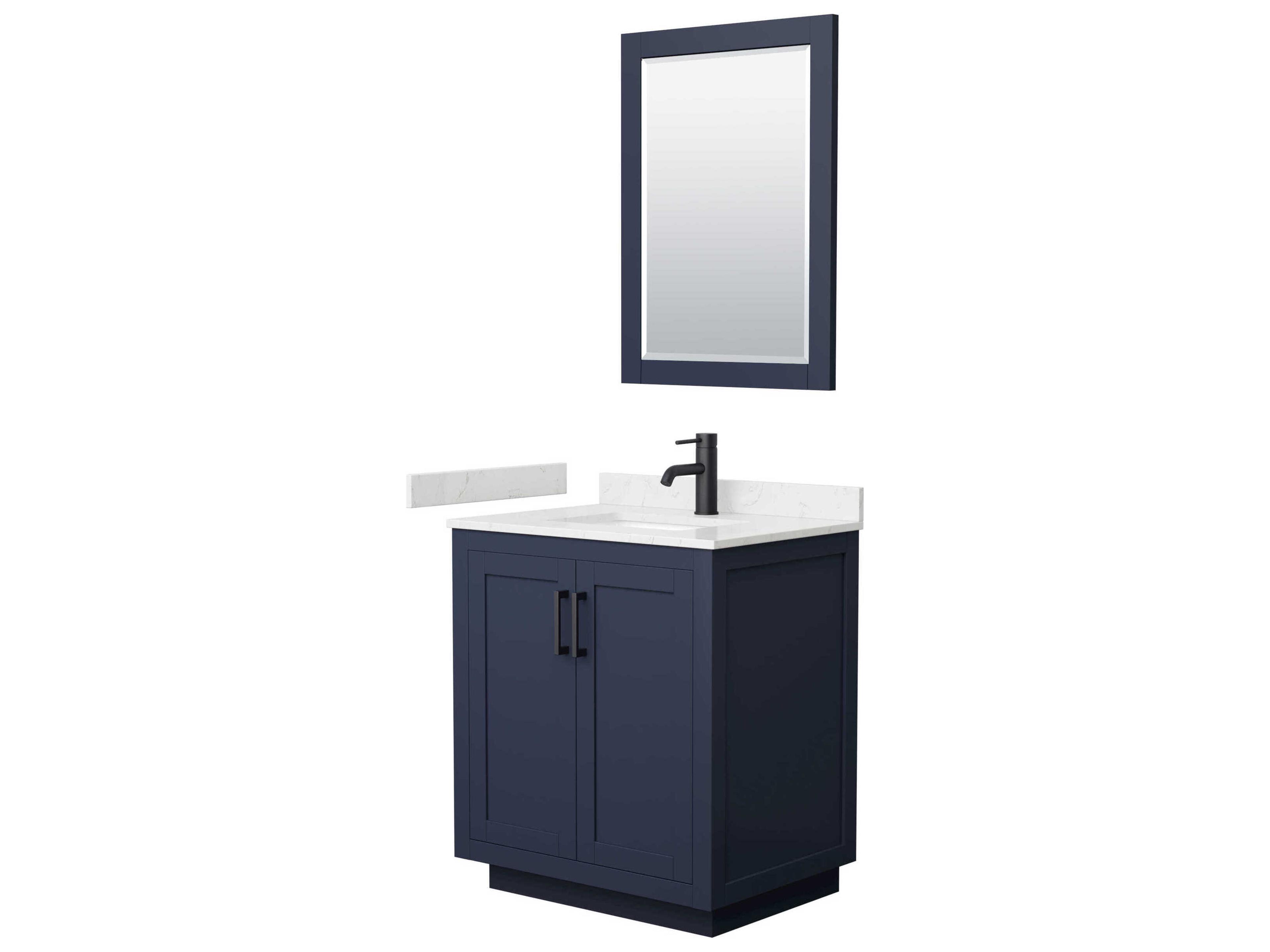 Miranda 30" Dark Blue Vanity with 24" Mirror