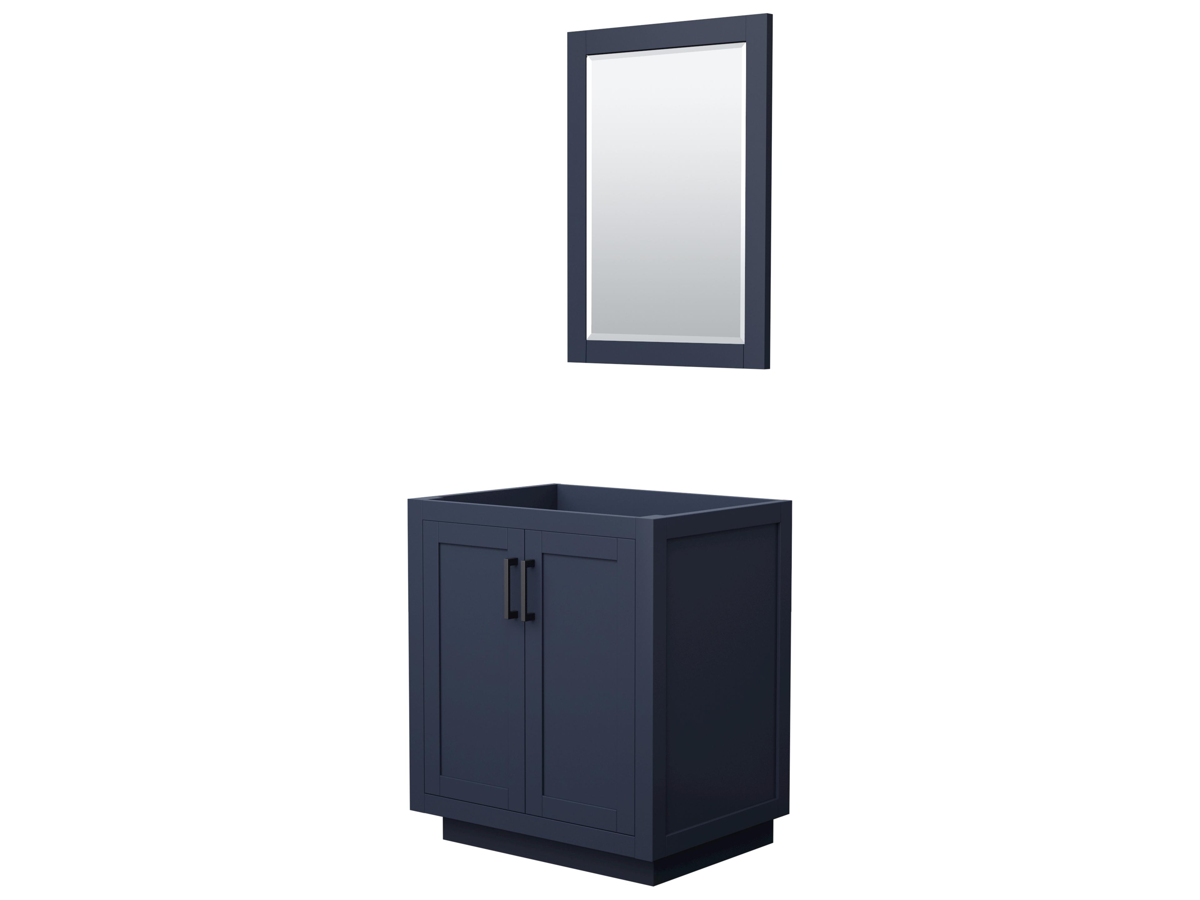 Miranda 29" Dark Blue Vanity with 24" Mirror