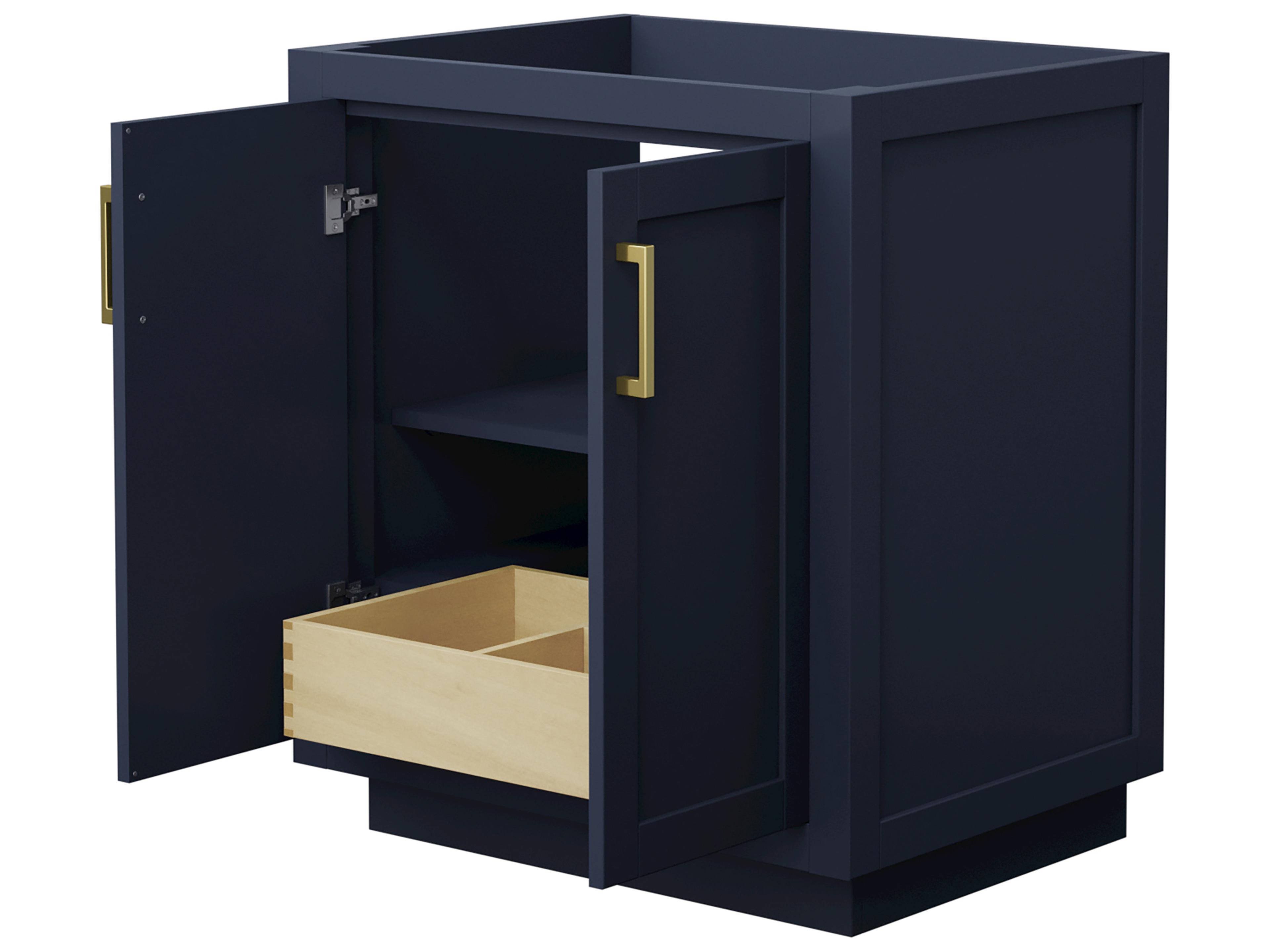 Wyndham Collection Miranda 29" Dark Blue Vanity