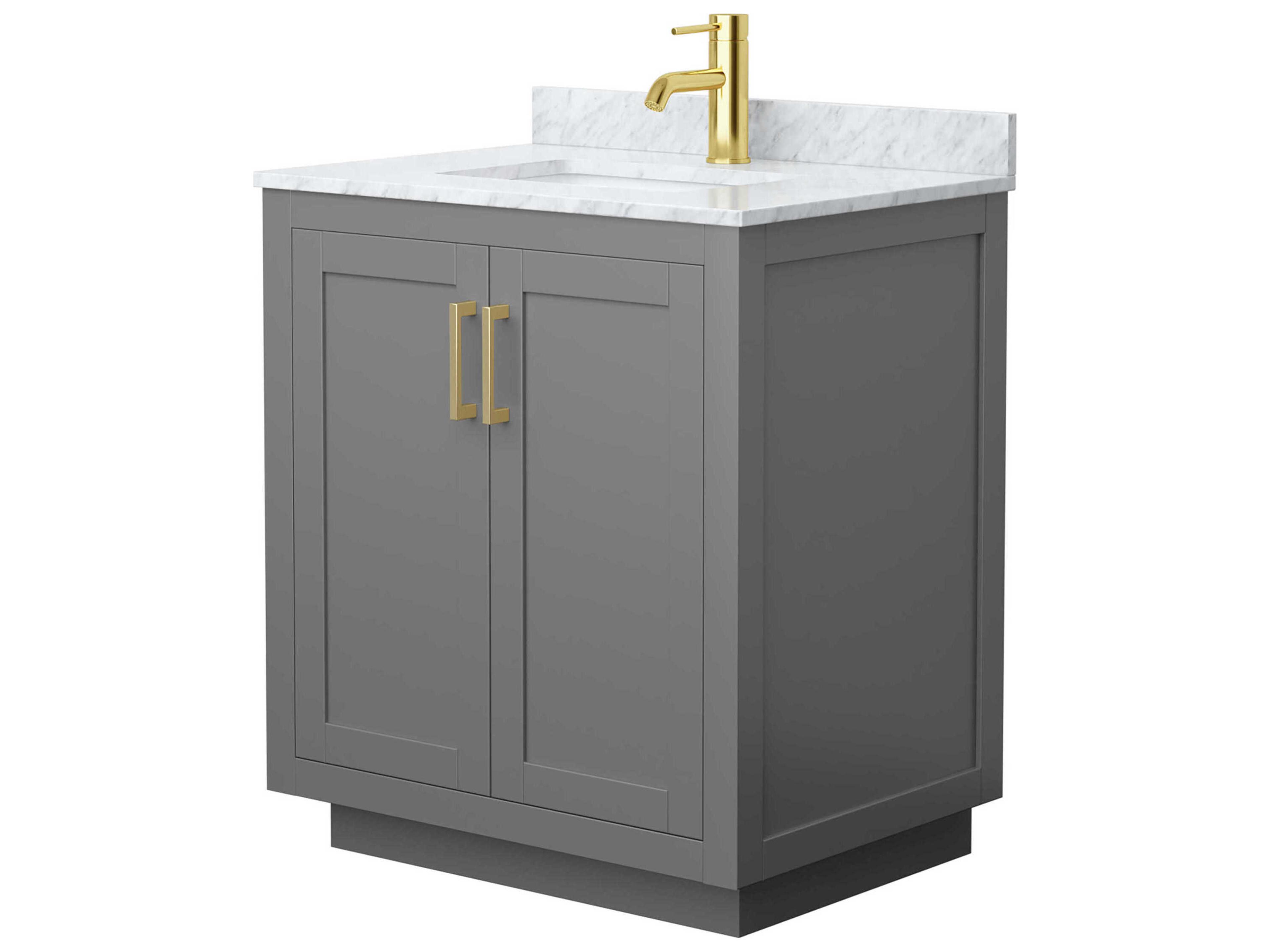 Wyndham Collection Miranda 30" Dark Gray Vanity