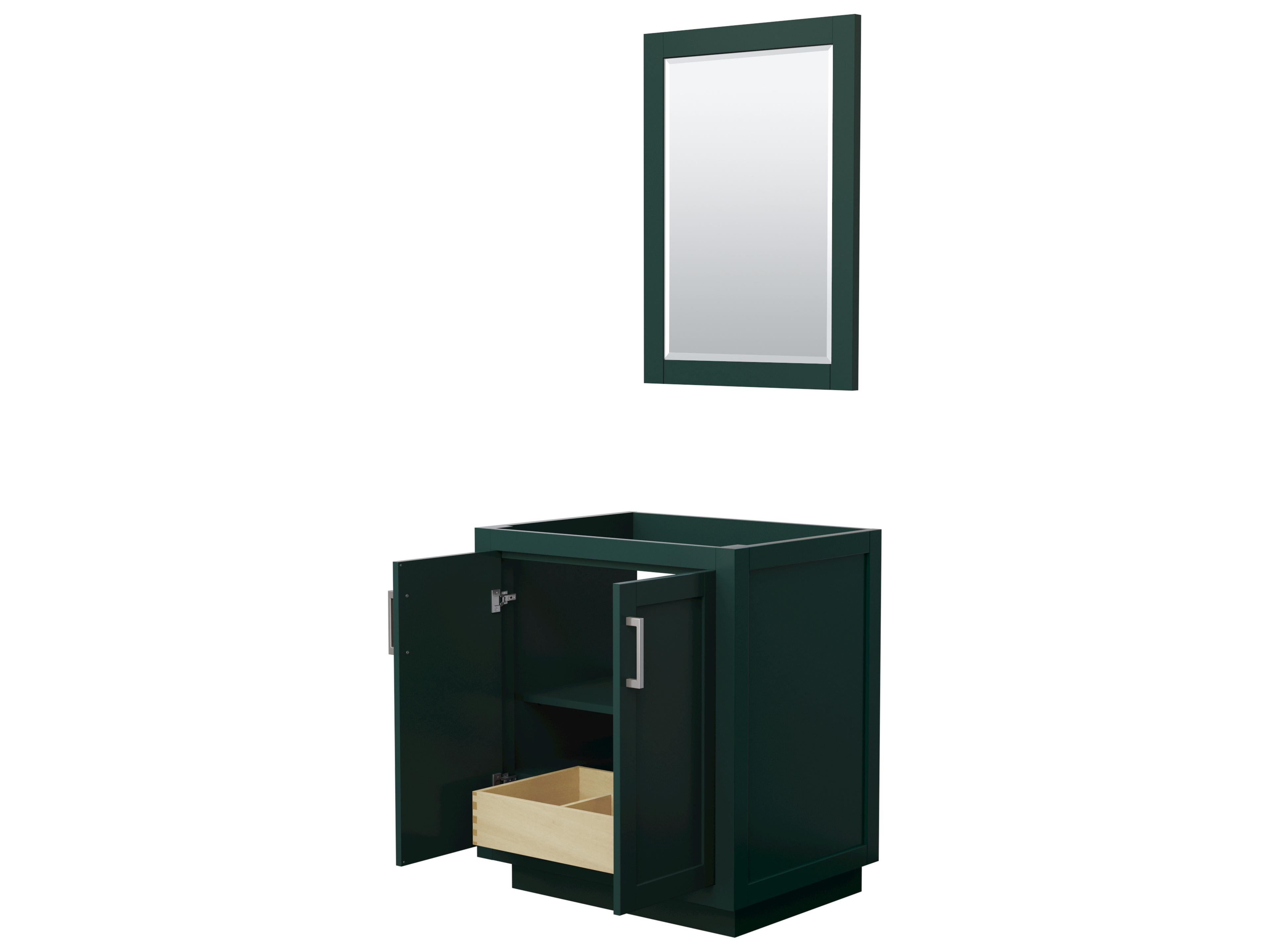 Wyndham Collection Miranda 29" Green Vanity with 24" Mirror