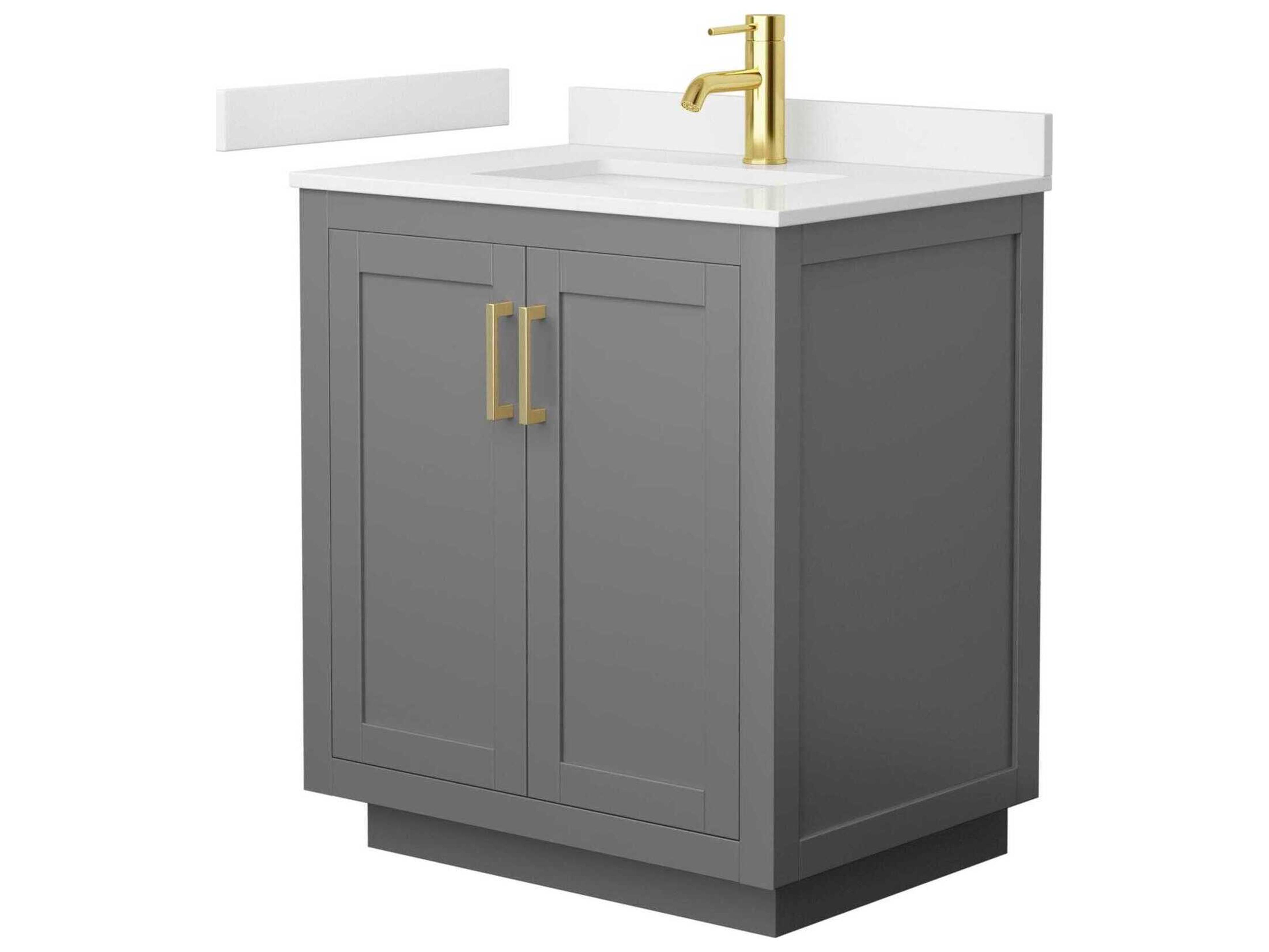 Wyndham Collection Miranda 30" Dark Gray Vanity