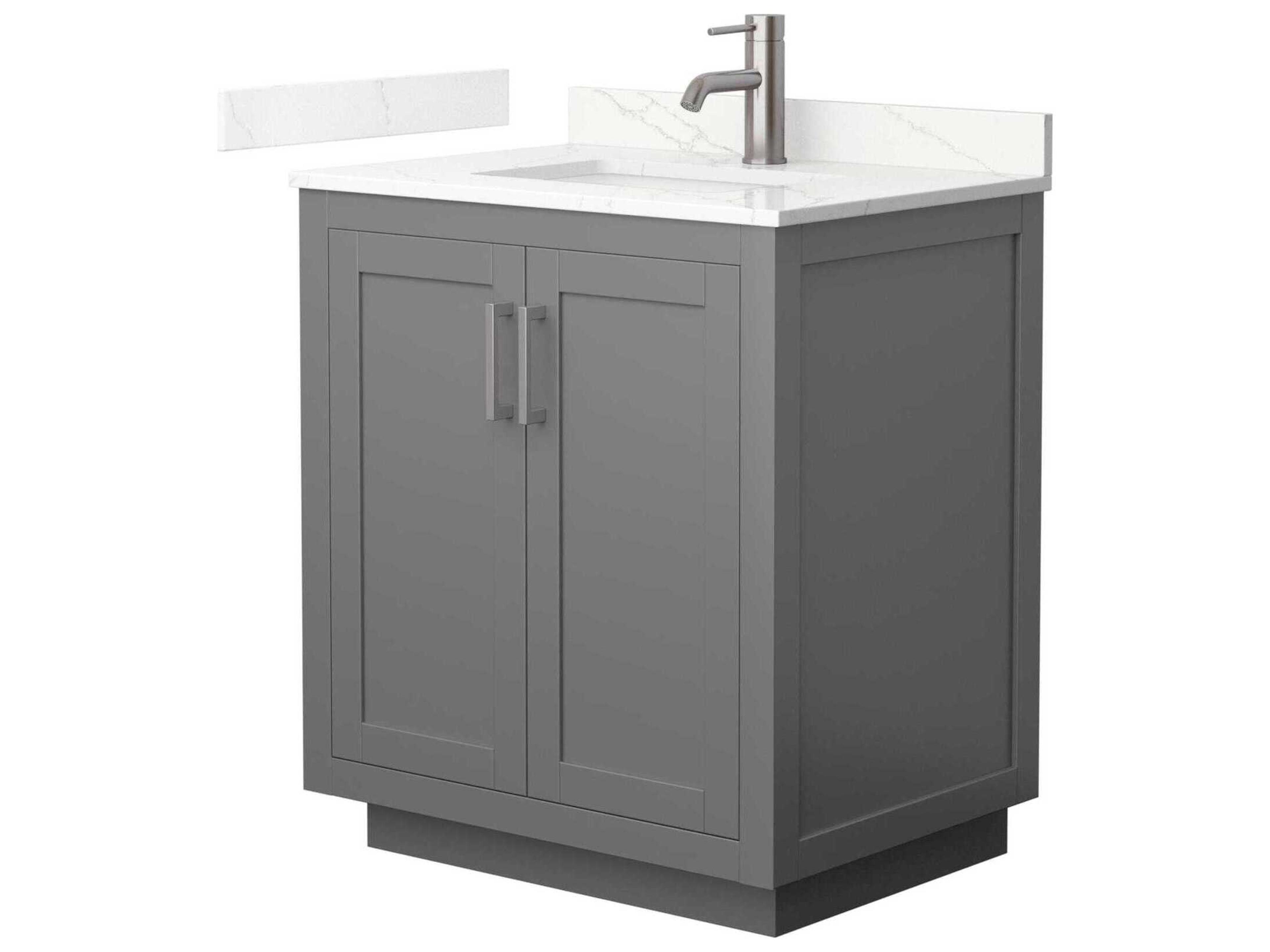 Wyndham Collection Miranda 30" Dark Gray Vanity