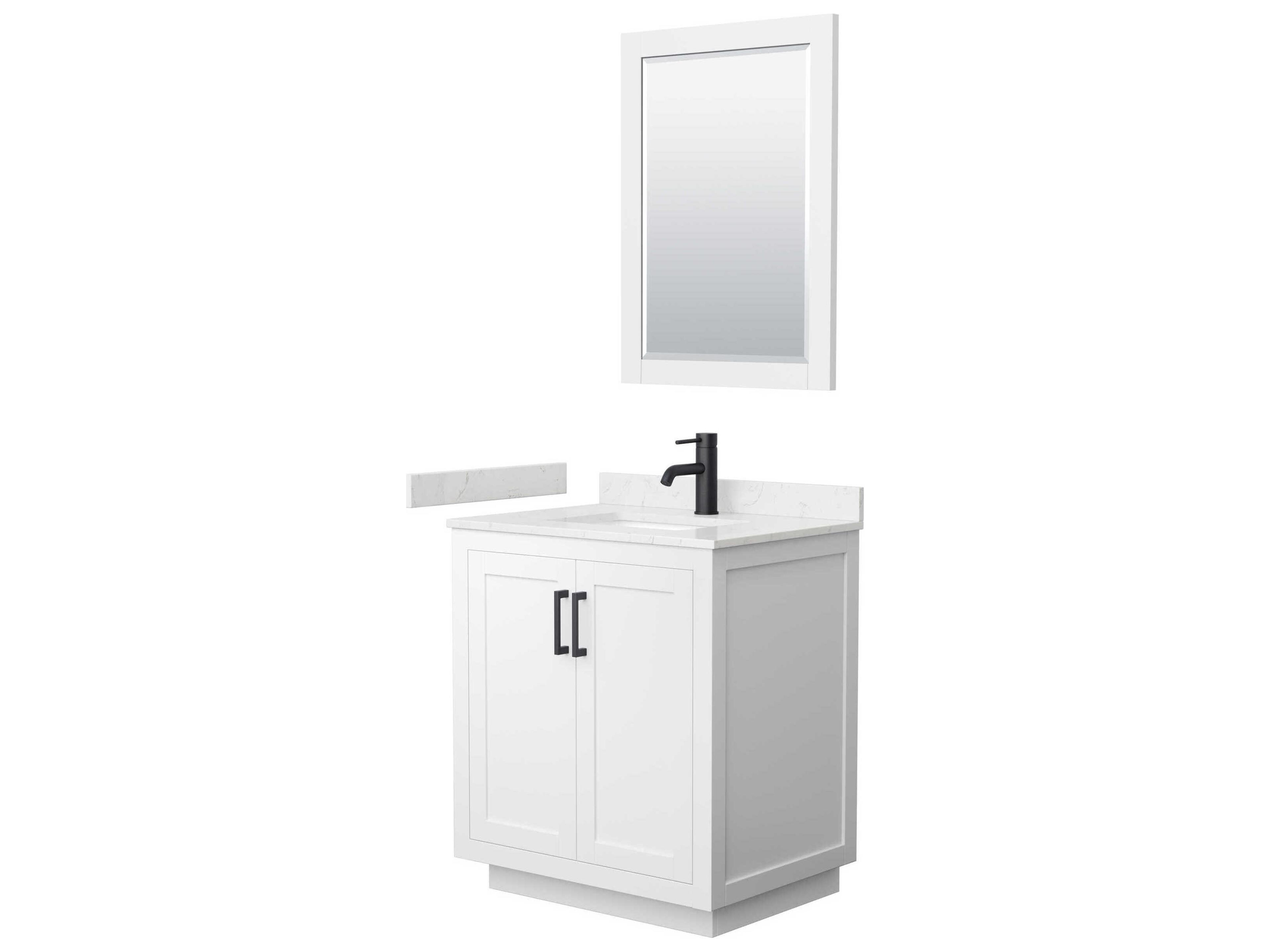 Miranda 30" White Vanity with 24" Mirror