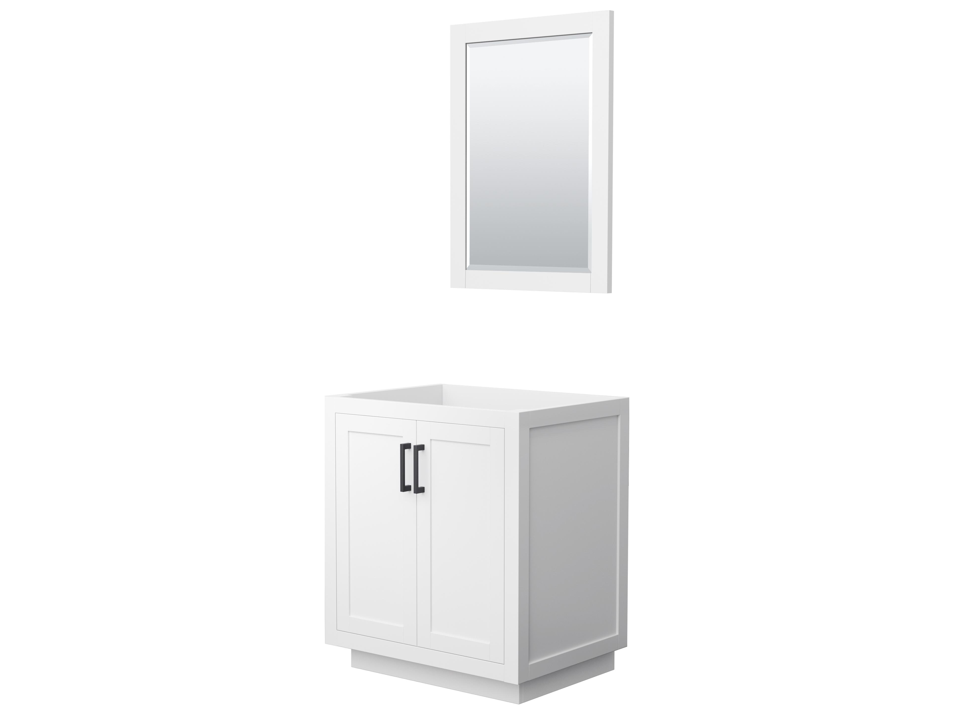Miranda 29" White Vanity with 24" Mirror