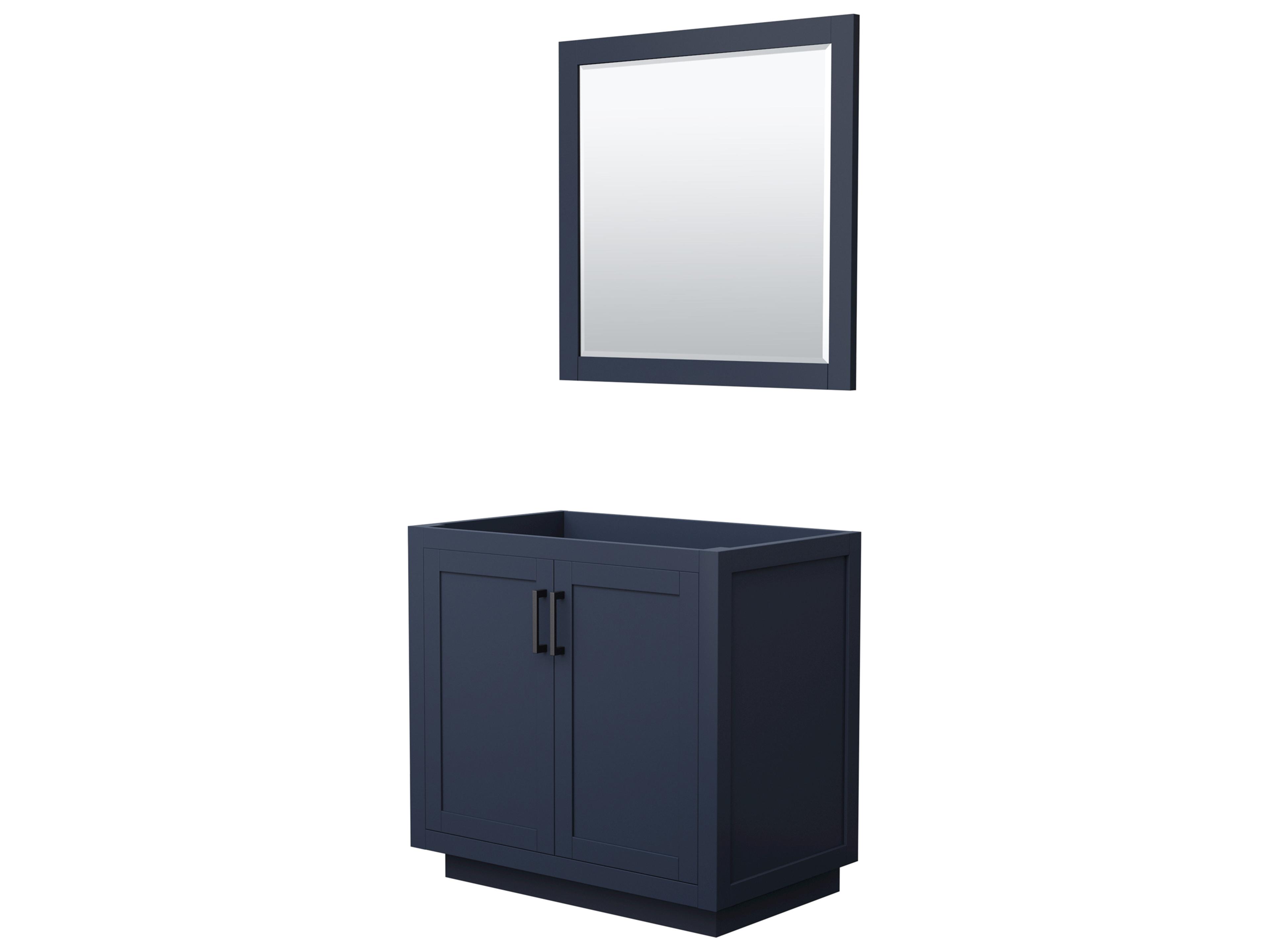 Miranda 35" Dark Blue Vanity with 34" Mirror