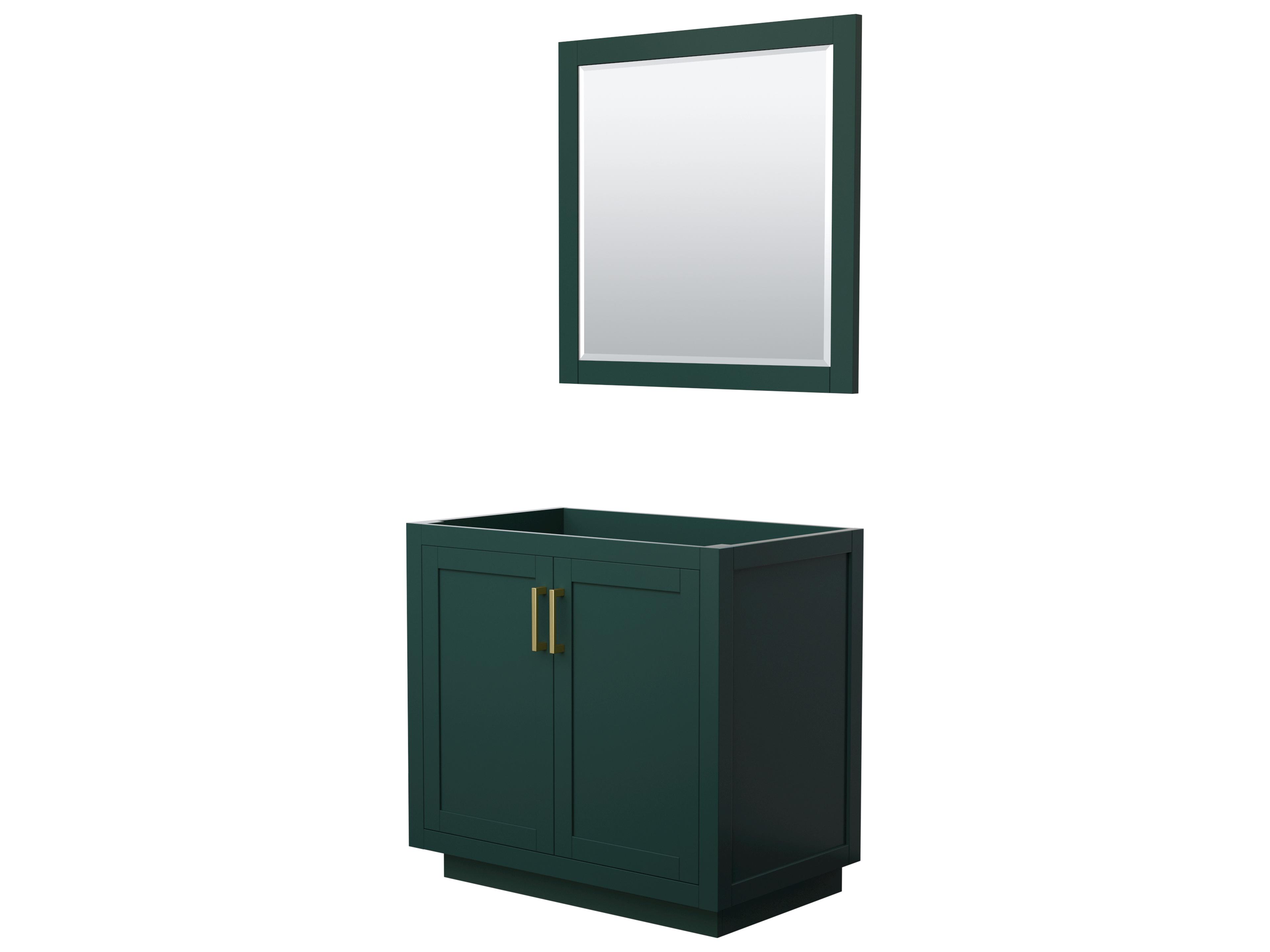 Miranda 35" Green Vanity with 34" Mirror