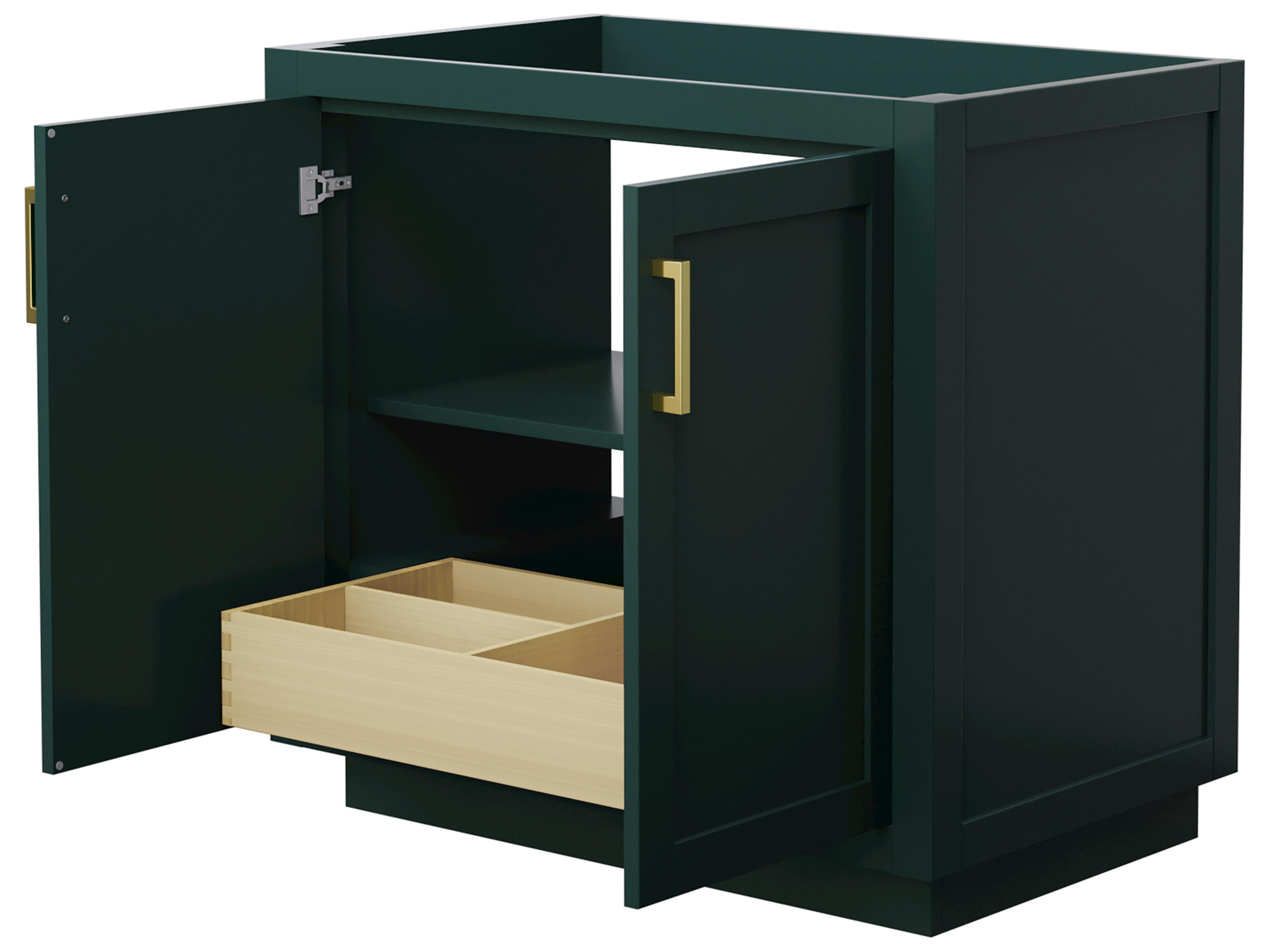 Wyndham Collection Miranda 35" Green Vanity