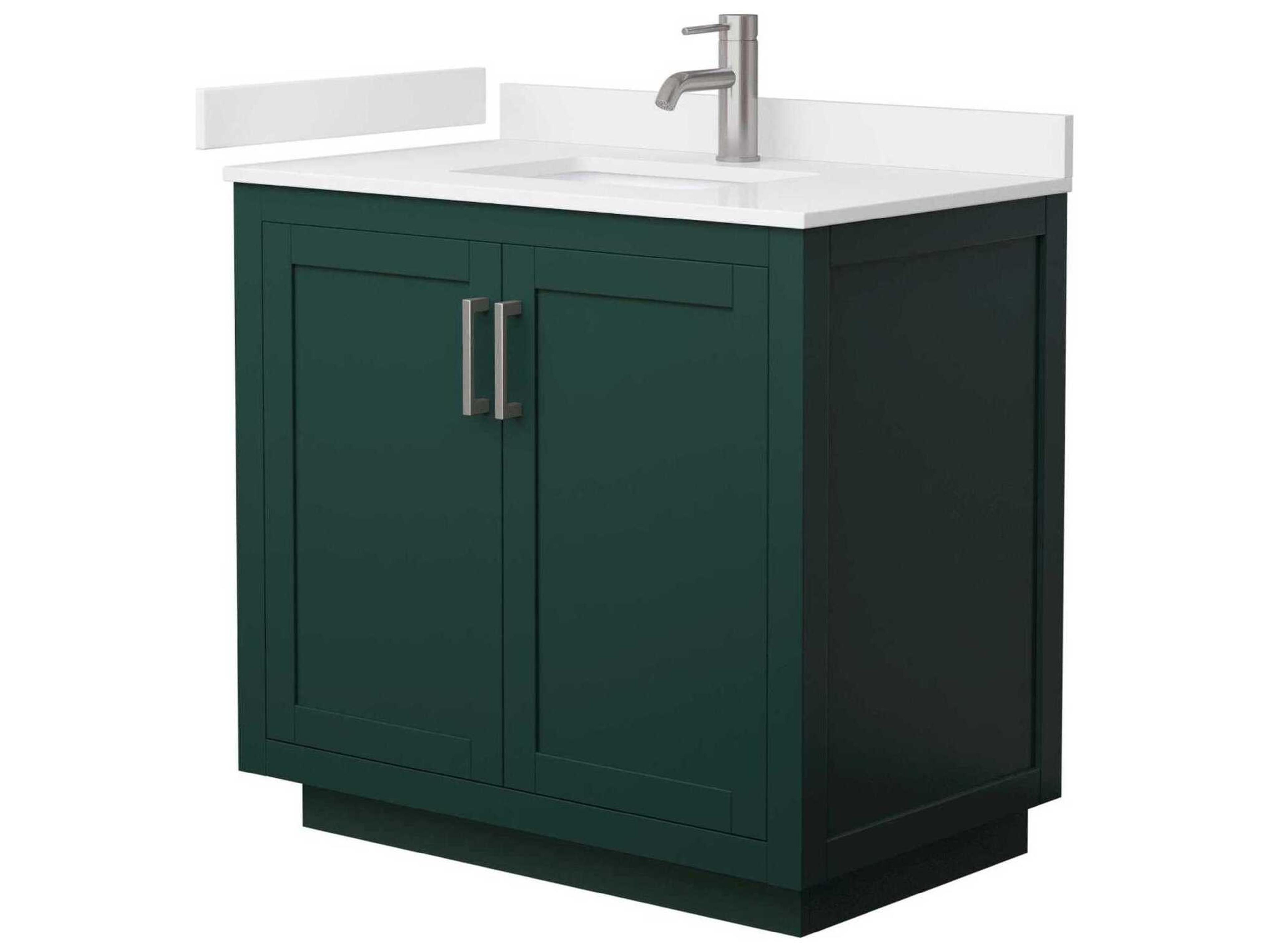 Wyndham Collection Miranda 36" Green Vanity