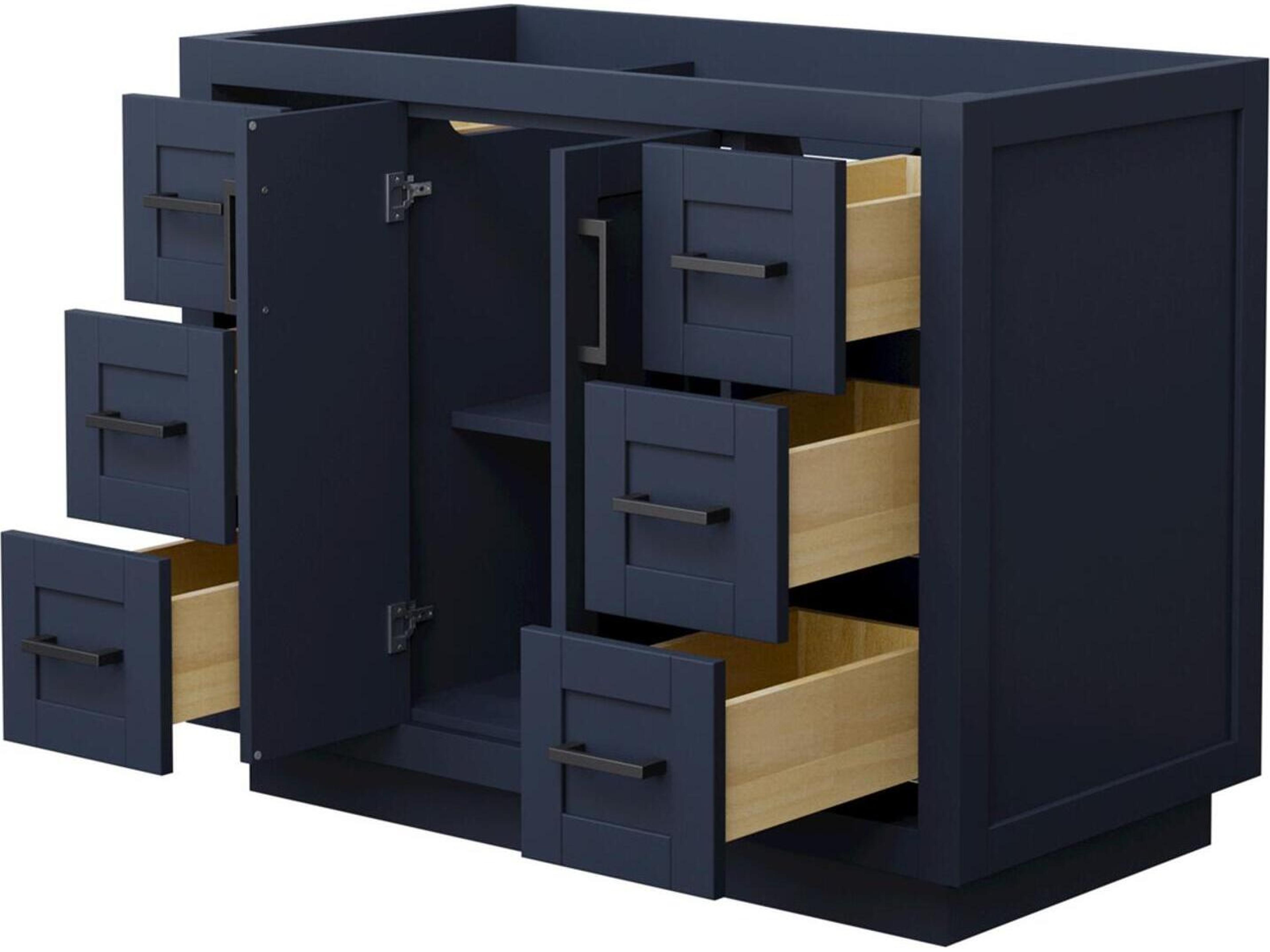 Wyndham Collection Miranda 41" Dark Blue Vanity