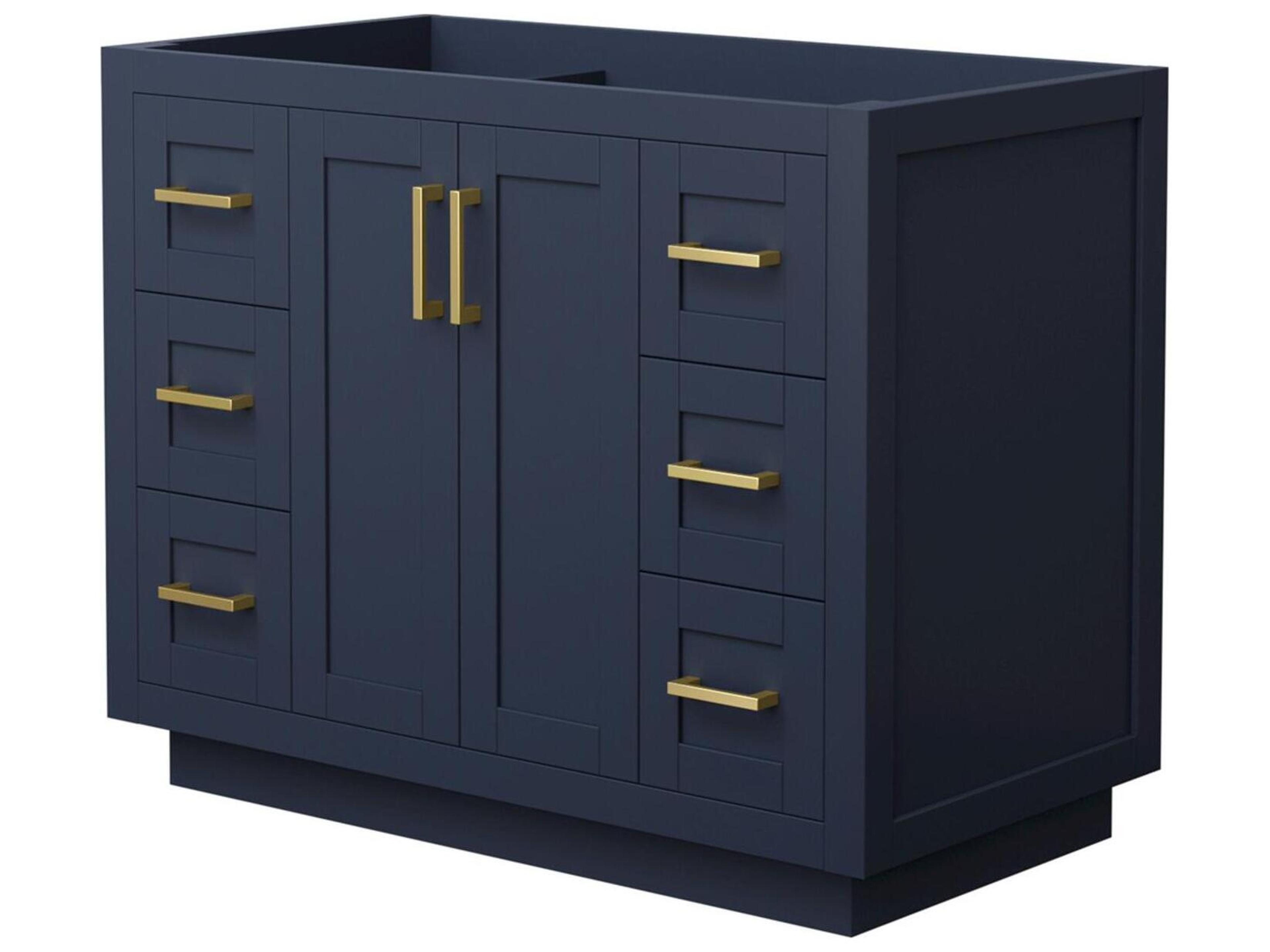 Wyndham Collection Miranda 41" Dark Blue Vanity