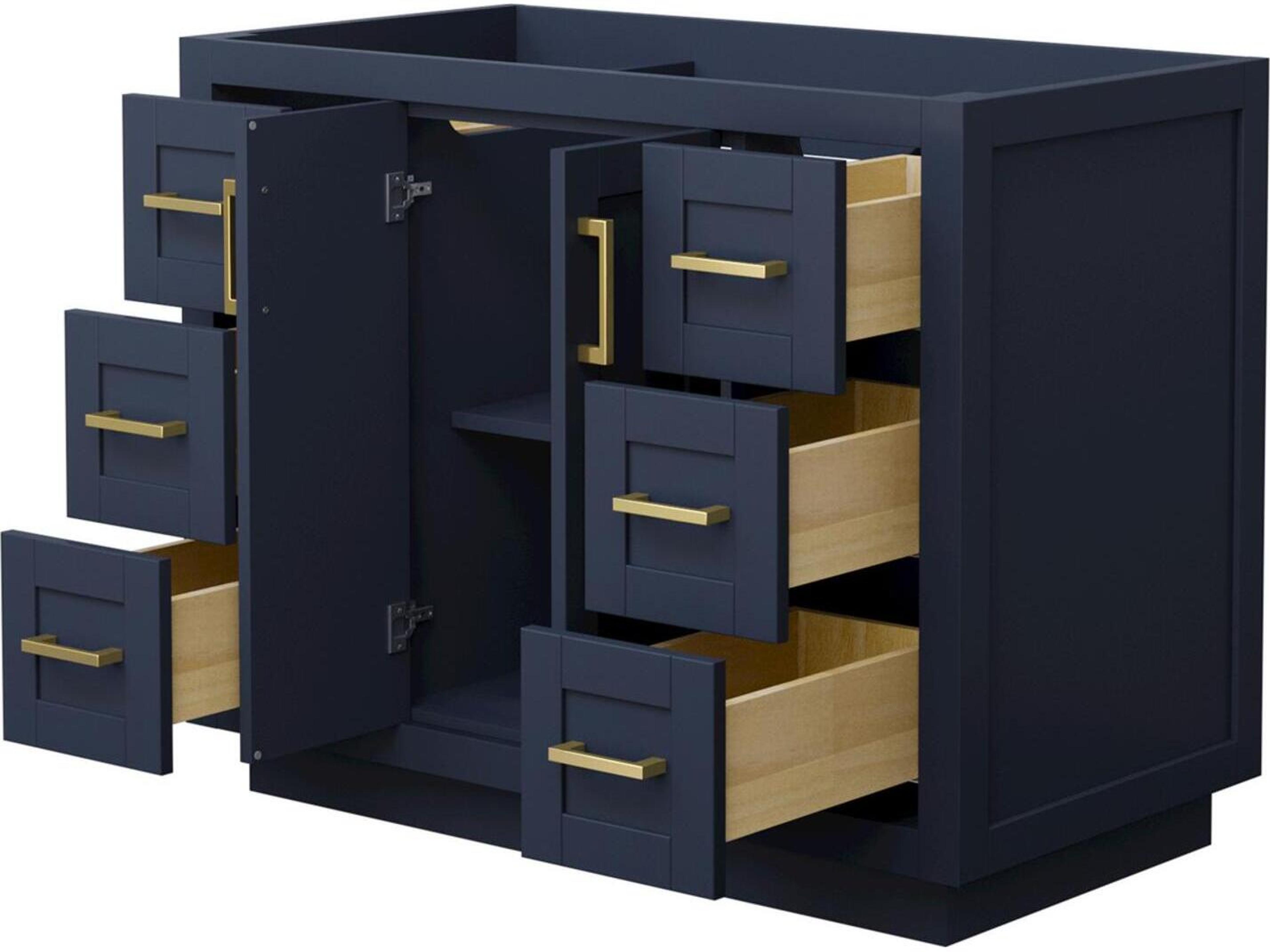 Wyndham Collection Miranda 41" Dark Blue Vanity