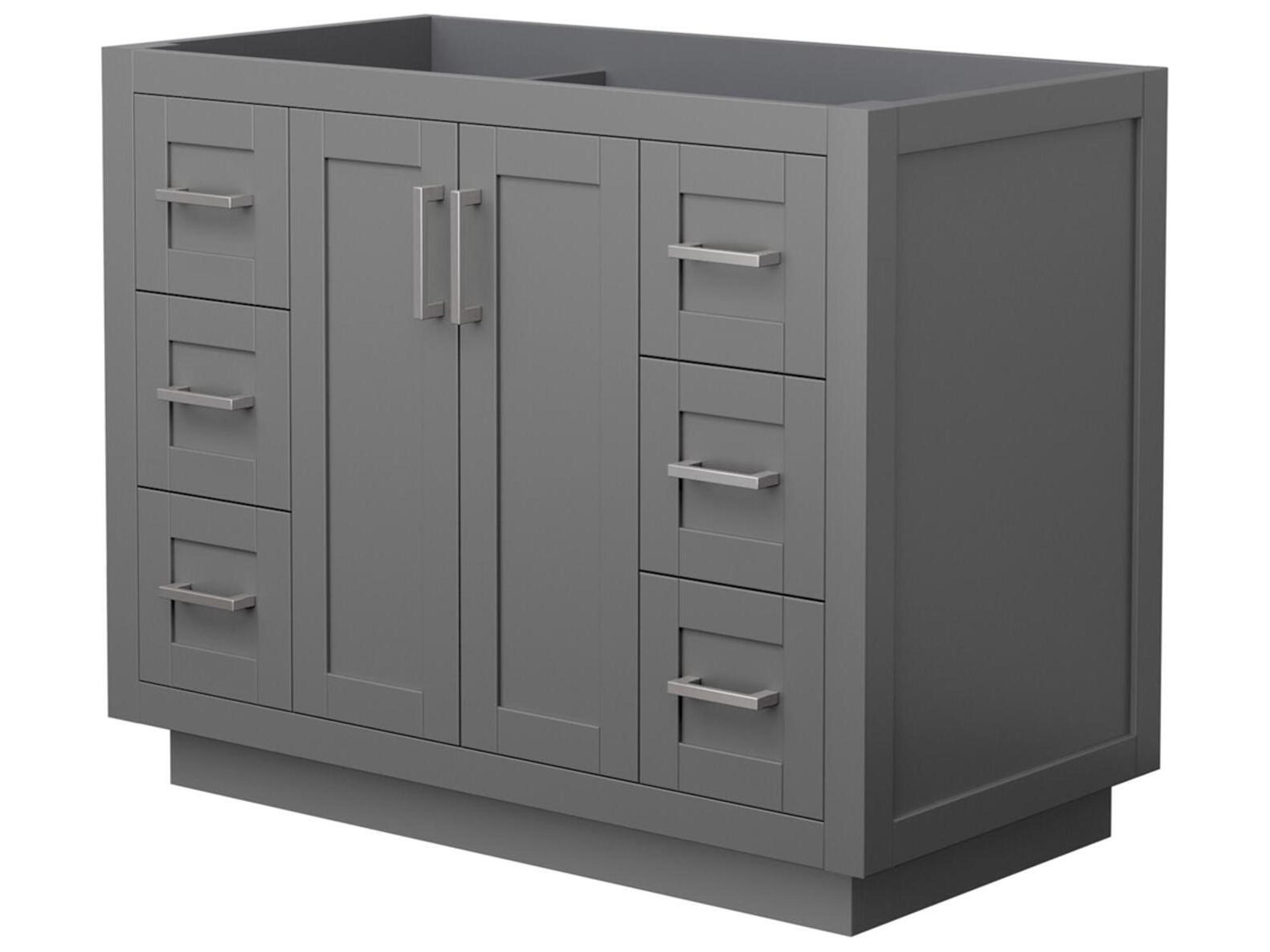 Wyndham Collection Miranda 41" Dark Gray Vanity
