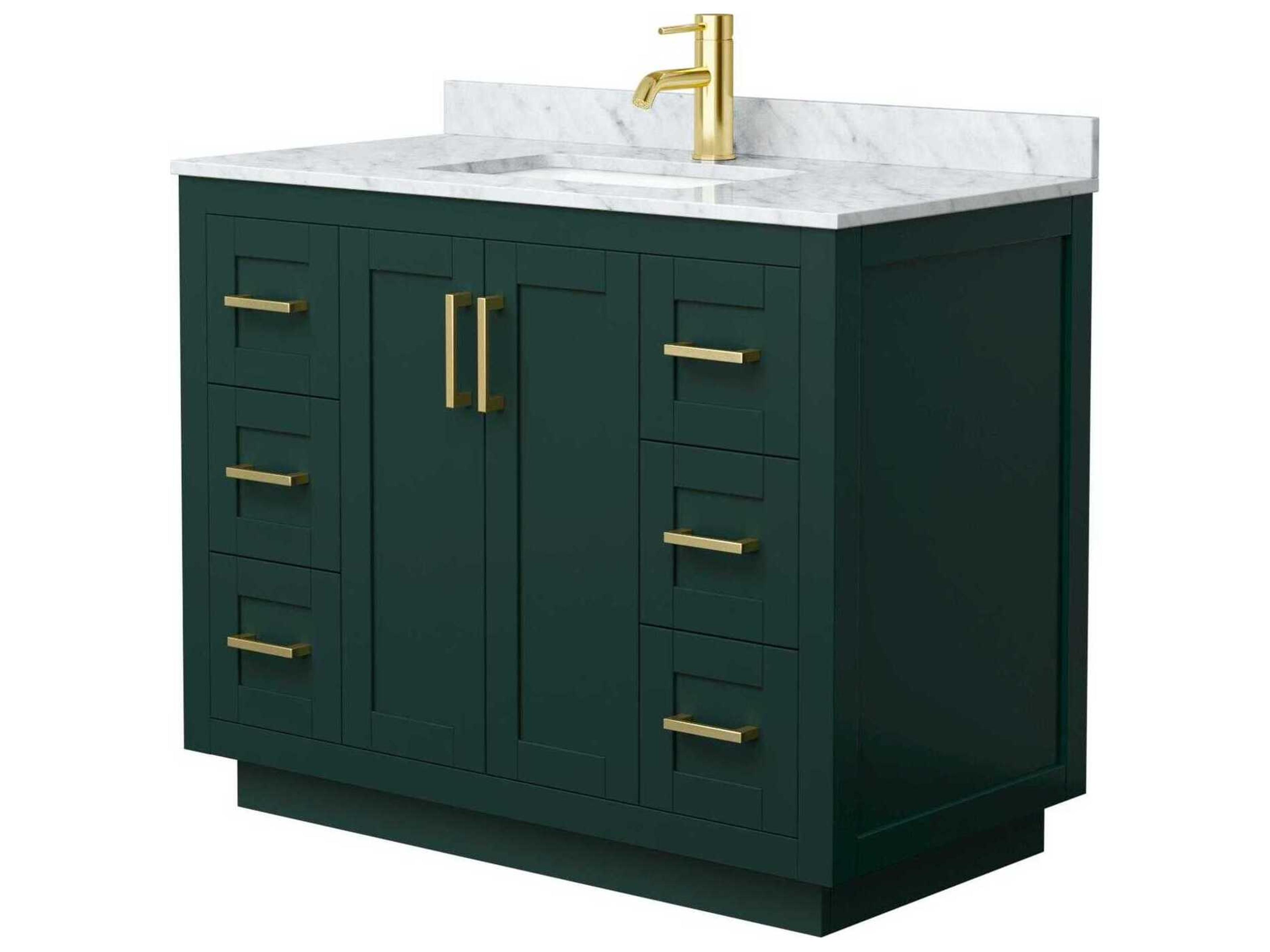 Wyndham Collection Miranda 42" Green Vanity