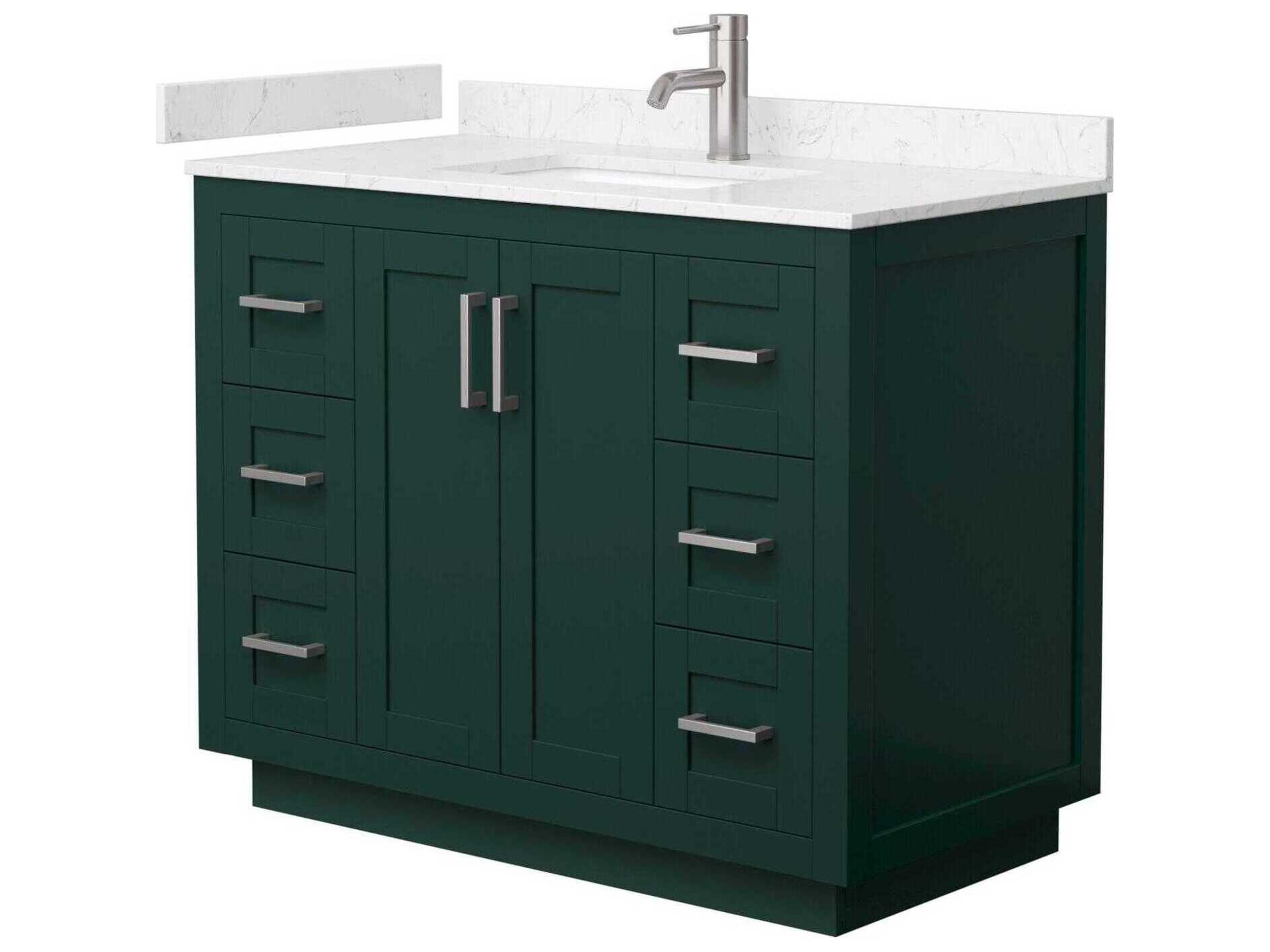 Wyndham Collection Miranda 42" Green Vanity