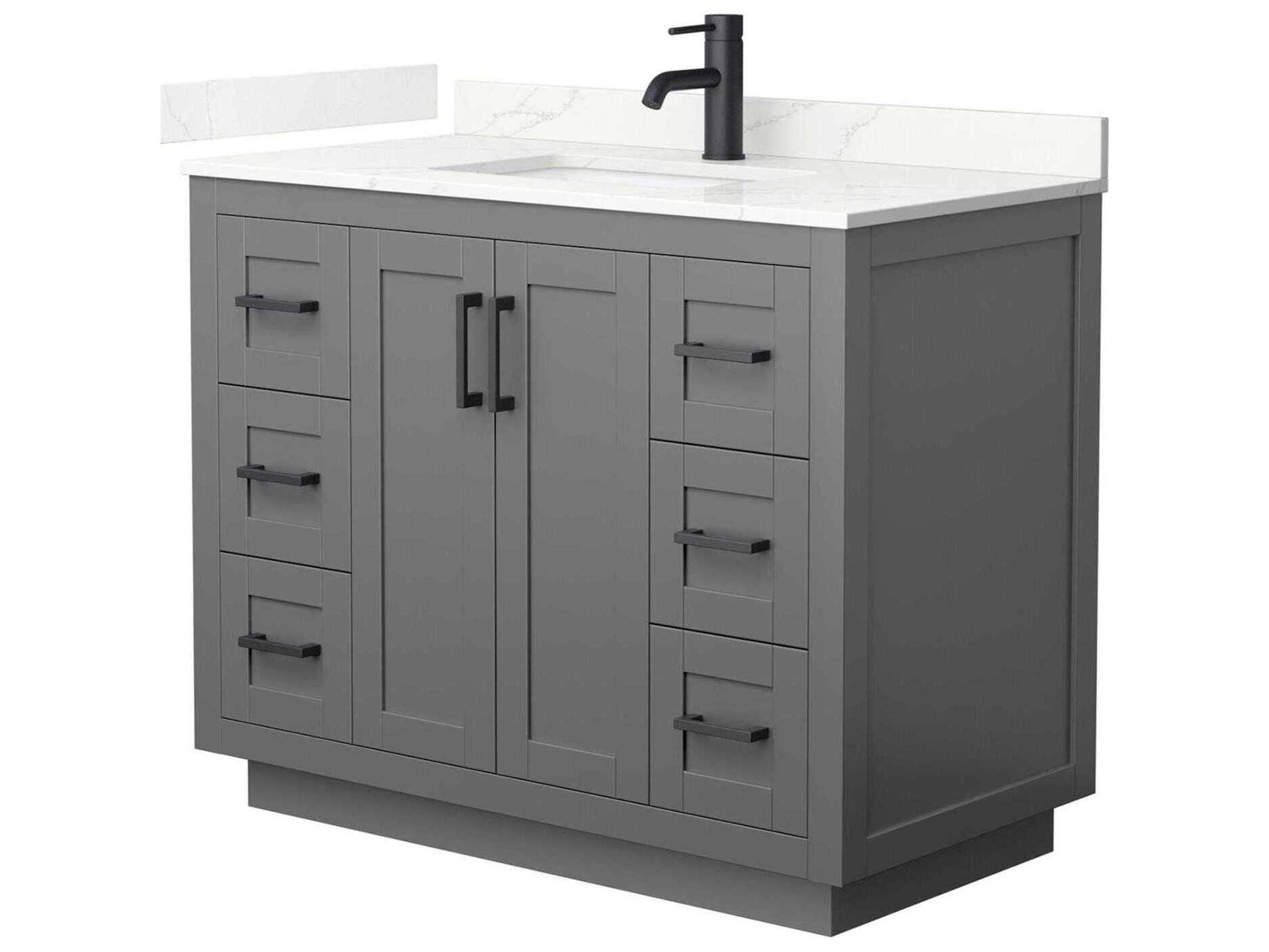 Miranda 42" Dark Gray Vanity