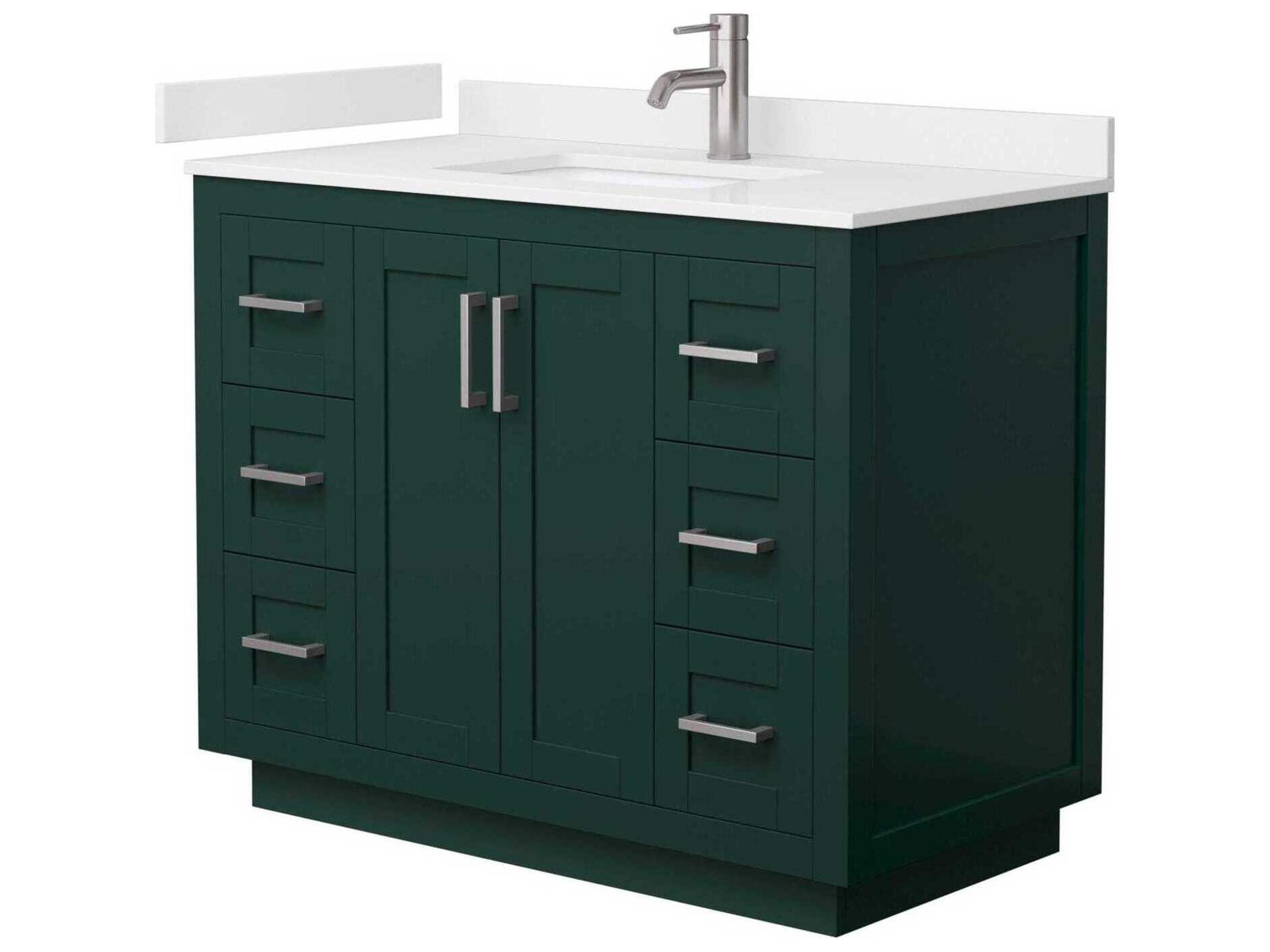 Wyndham Collection Miranda 42" Green Vanity