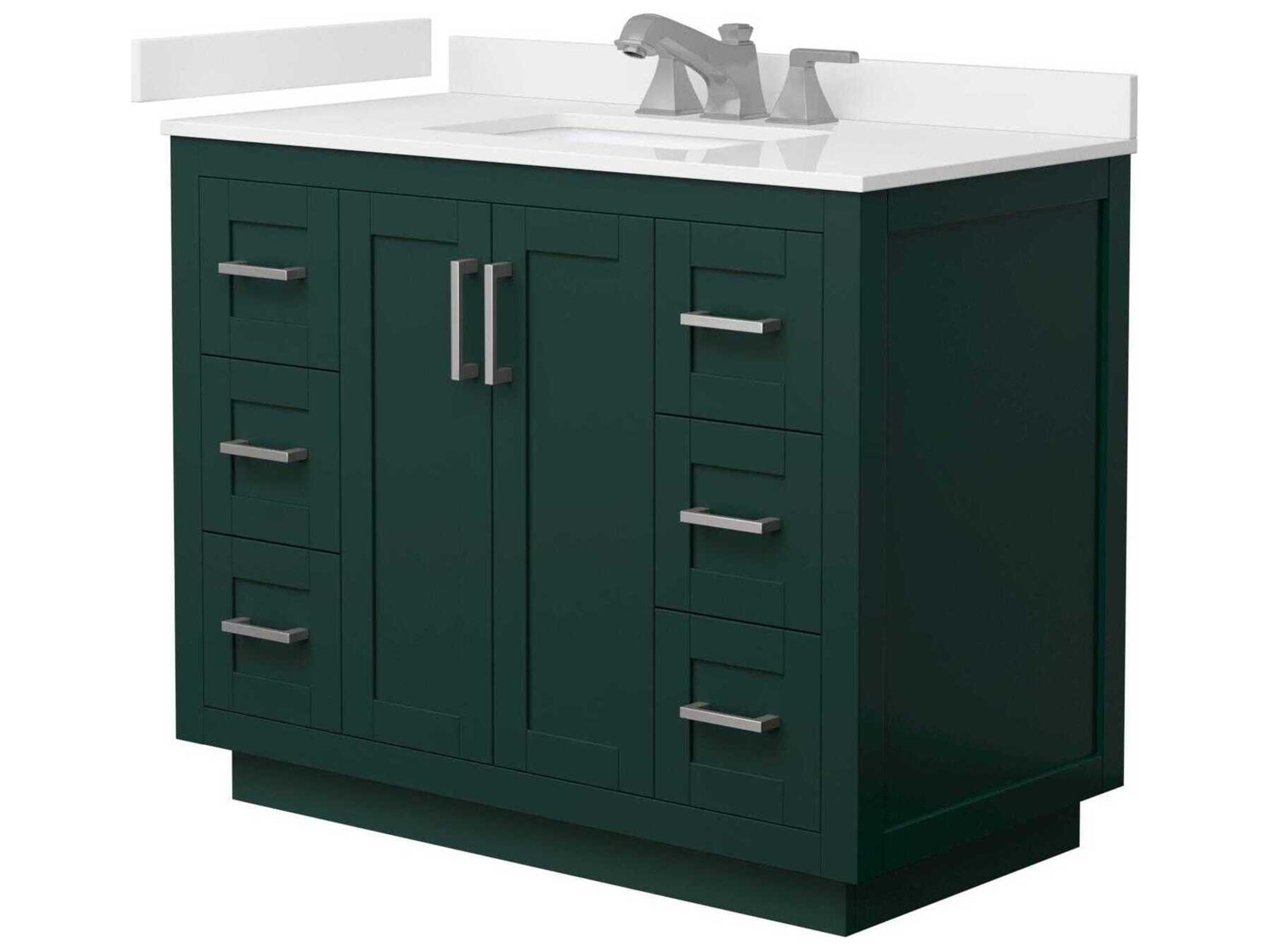 Wyndham Collection Miranda 42" Green Vanity