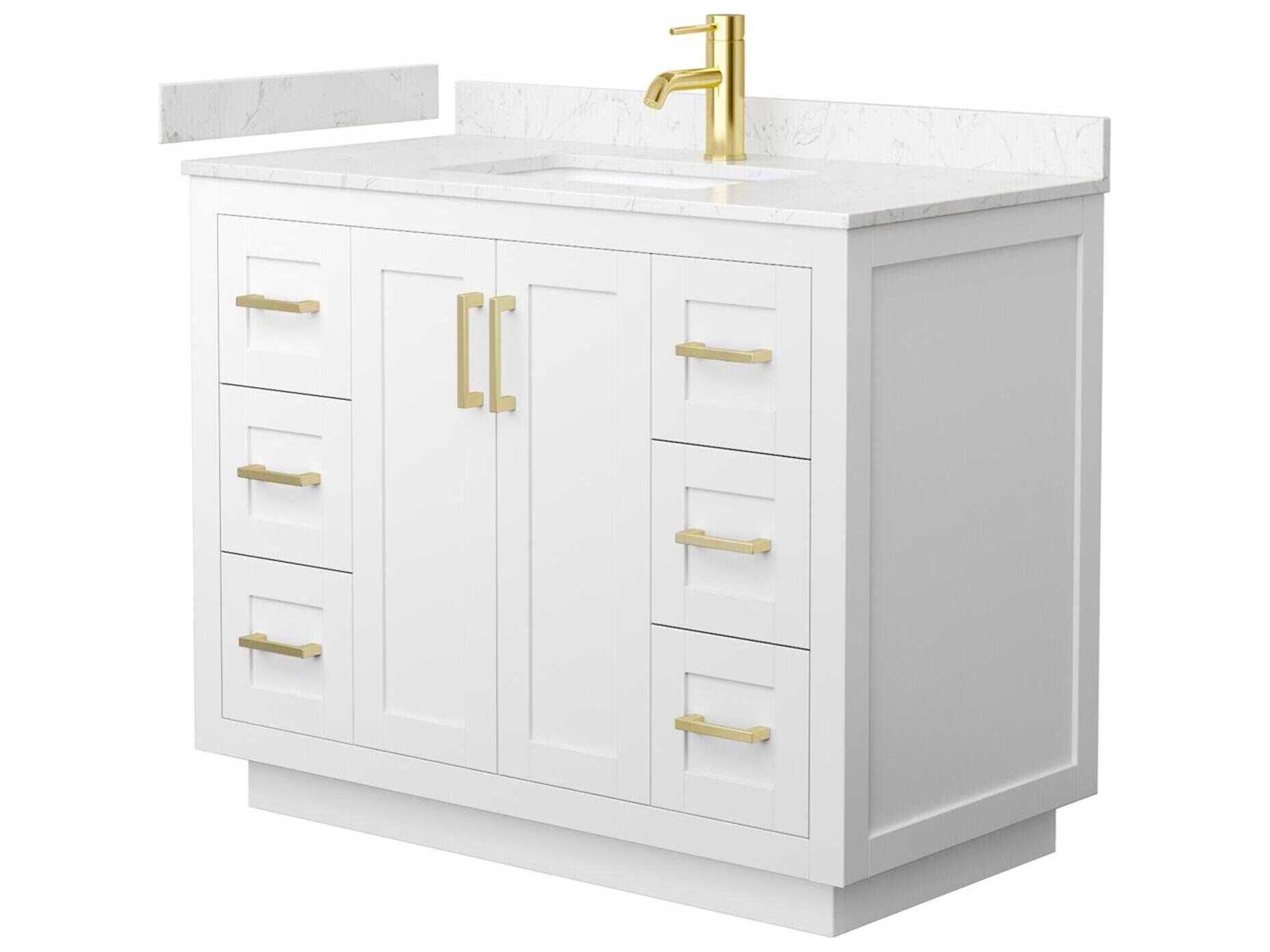 Wyndham Collection Miranda 42" White Vanity