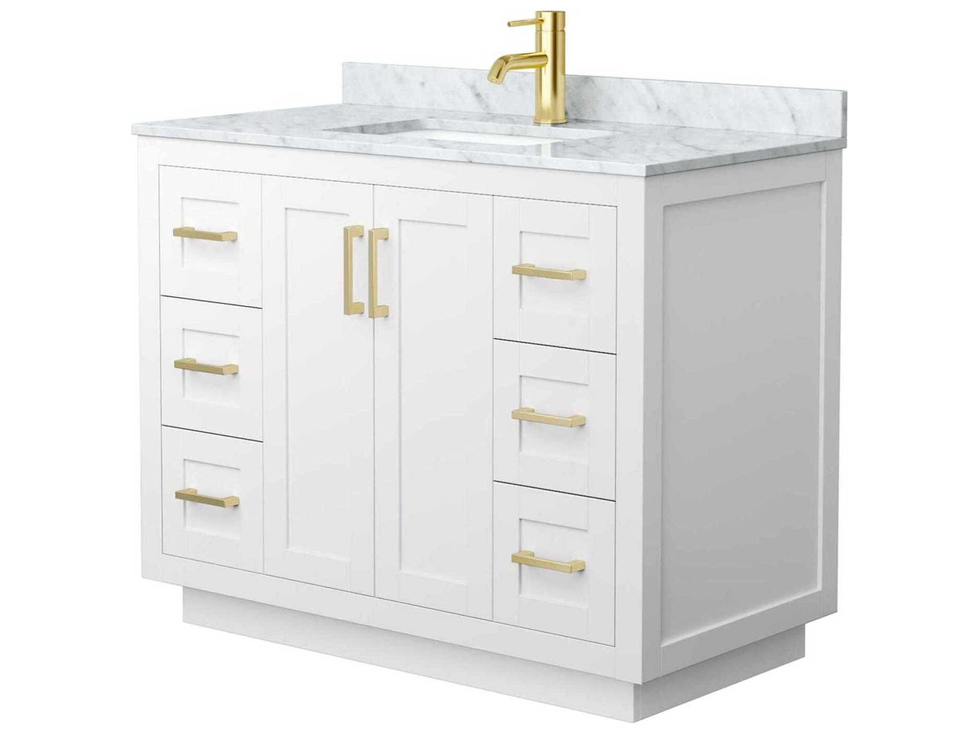 Wyndham Collection Miranda 42" White Vanity