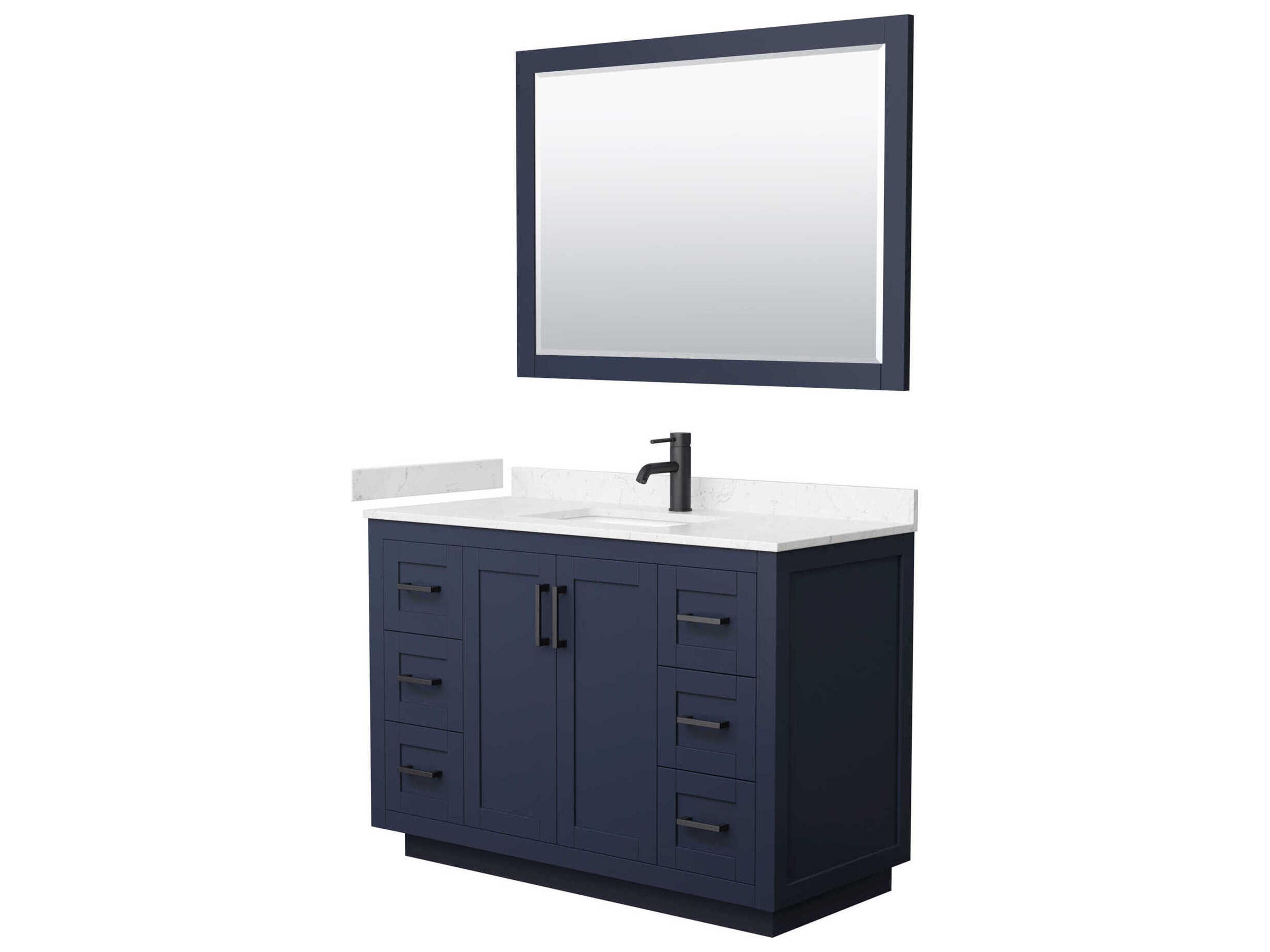 Miranda 48" Dark Blue Vanity with 46" Mirror