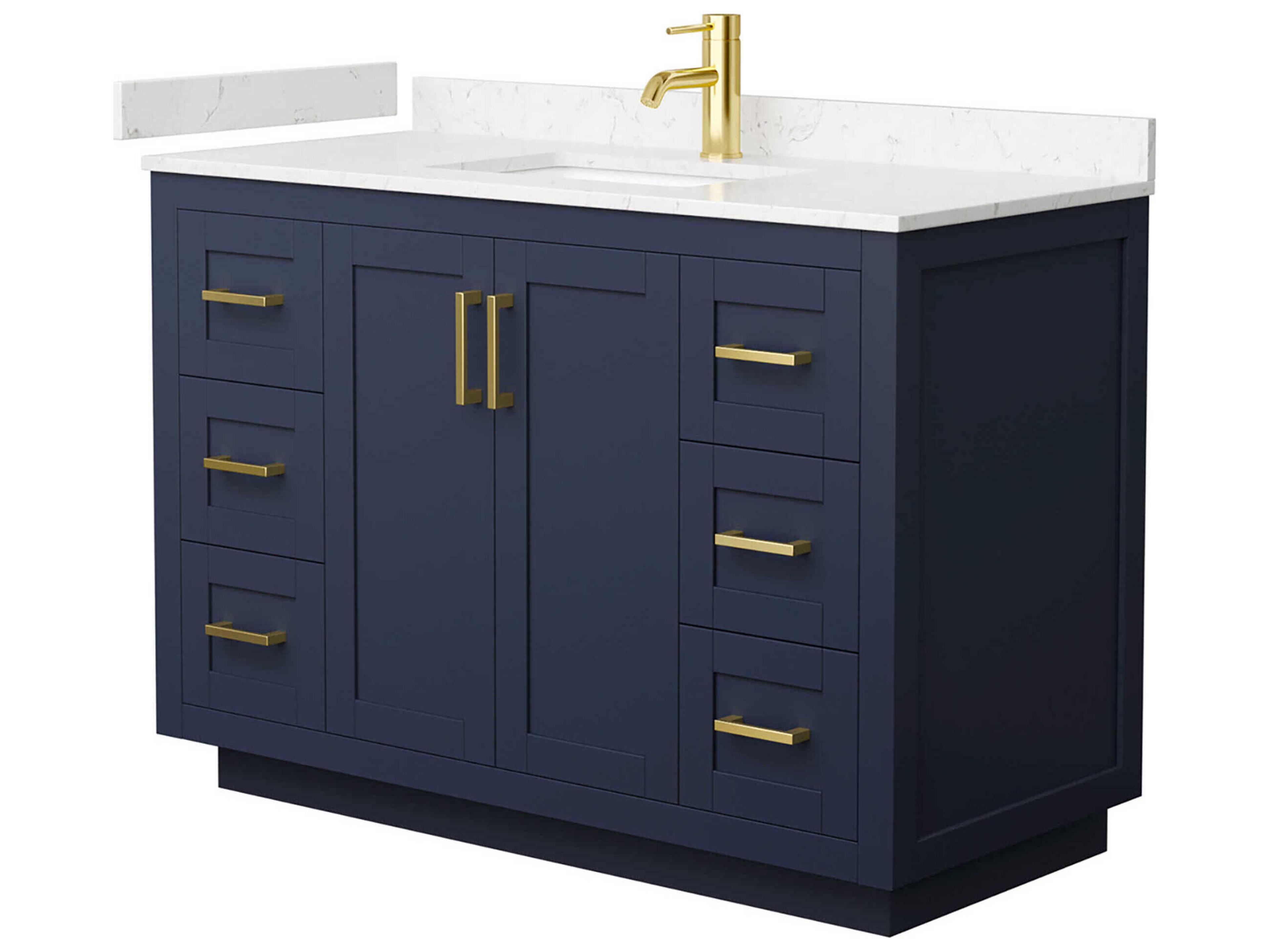 Wyndham Collection Miranda 48" Dark Blue Vanity