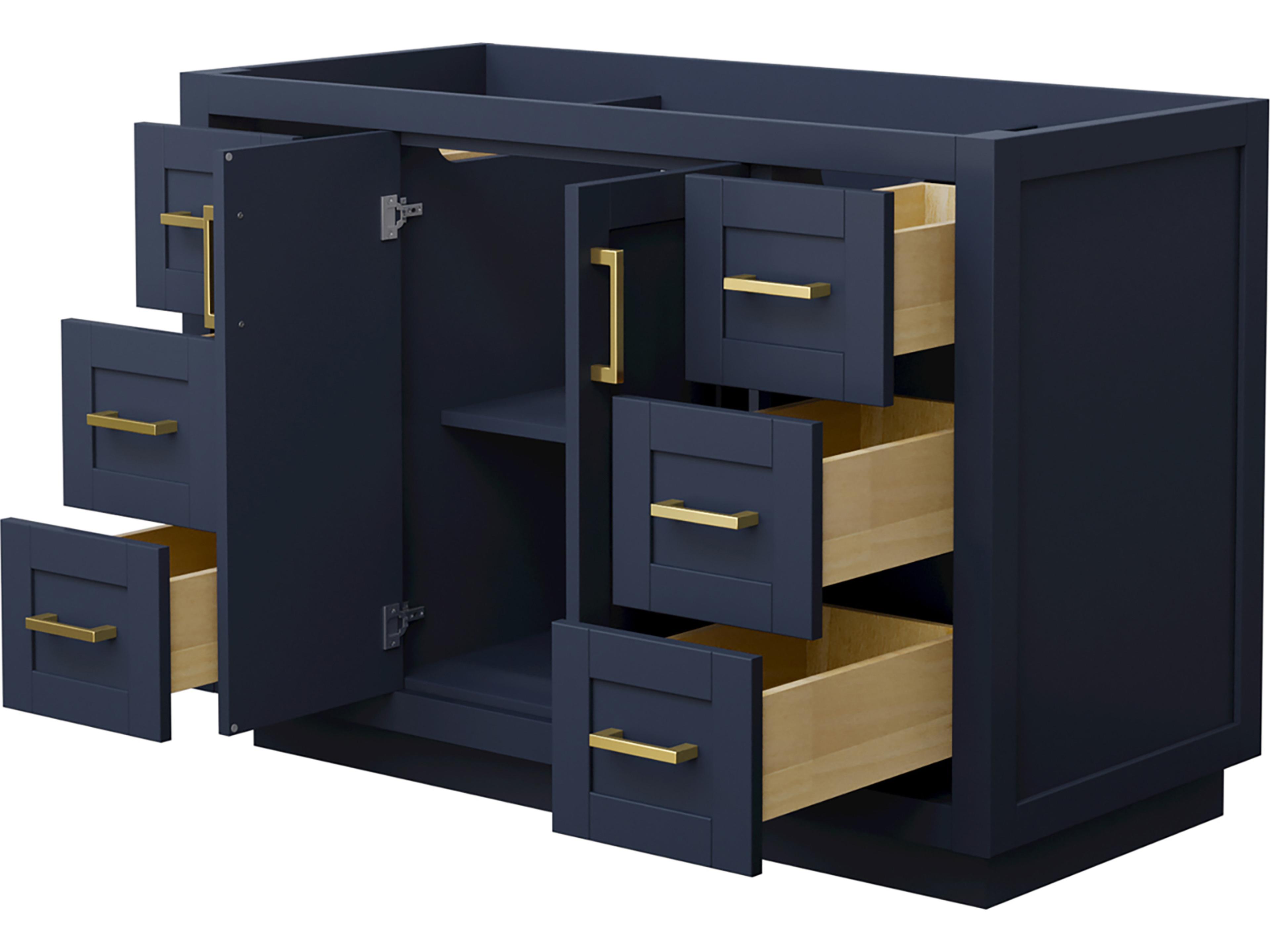 Wyndham Collection Miranda 47" Dark Blue Vanity