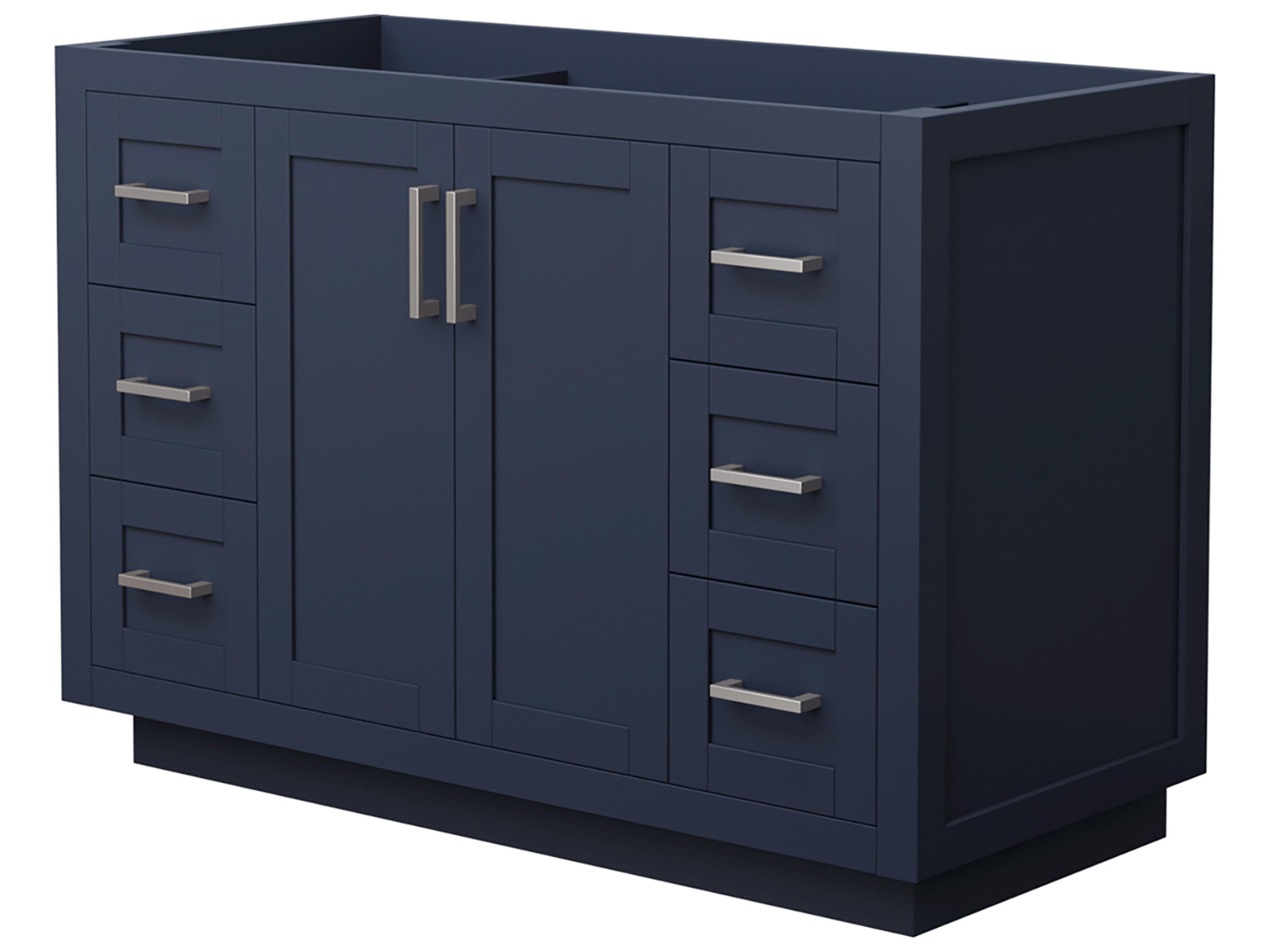 Wyndham Collection Miranda 47" Dark Blue Vanity
