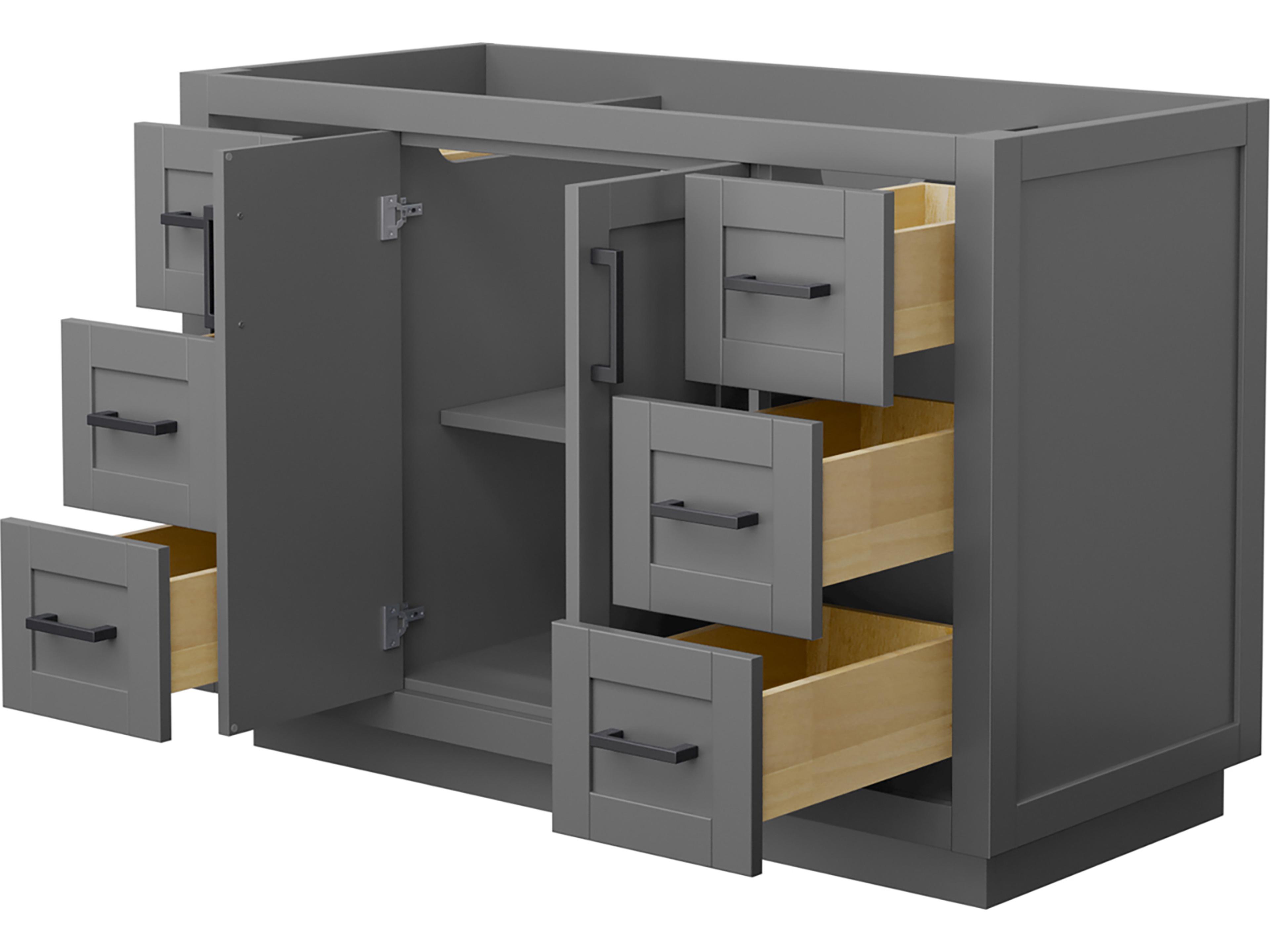 Wyndham Collection Miranda 47" Dark Gray Vanity