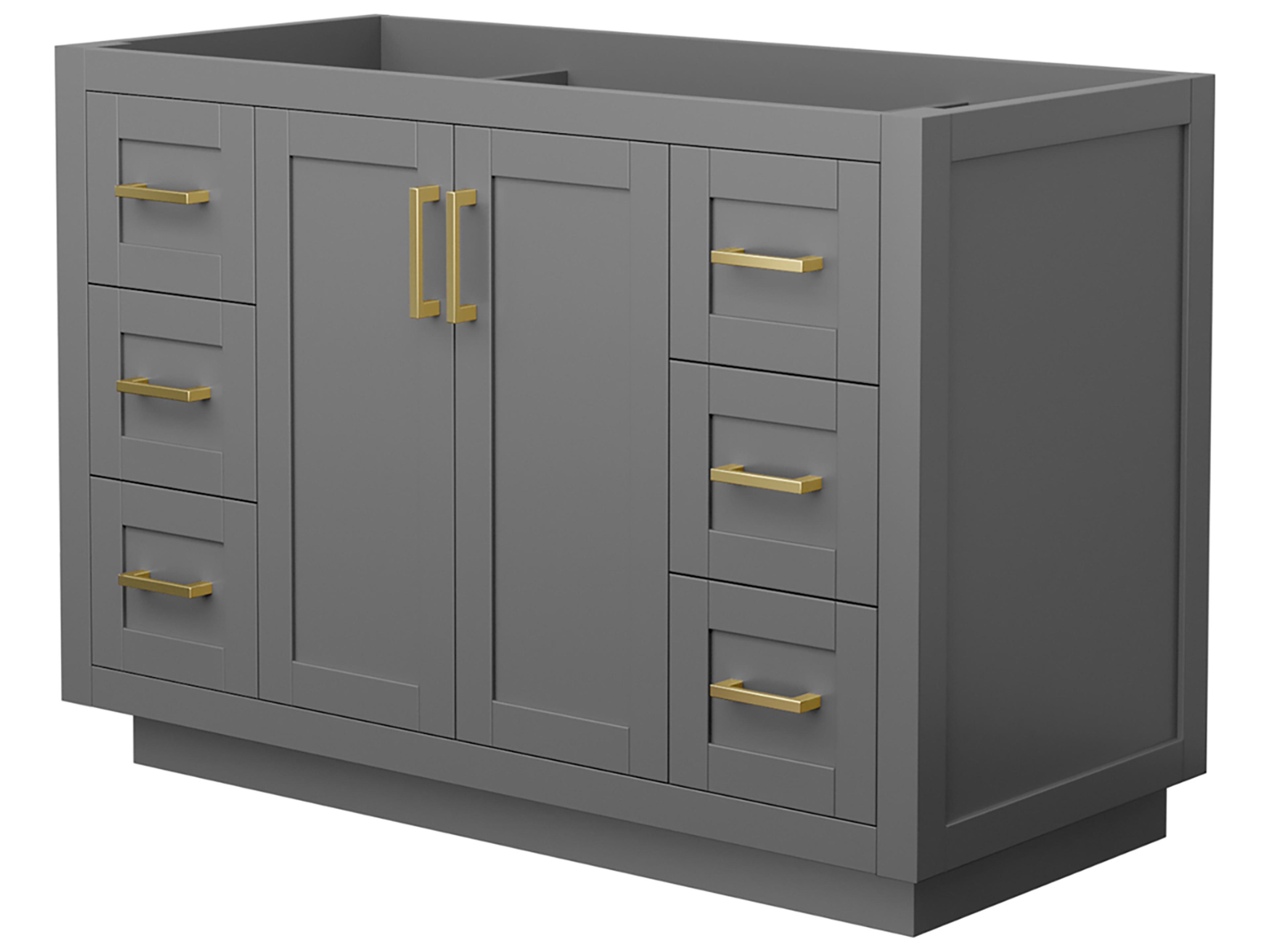 Wyndham Collection Miranda 47" Dark Gray Vanity