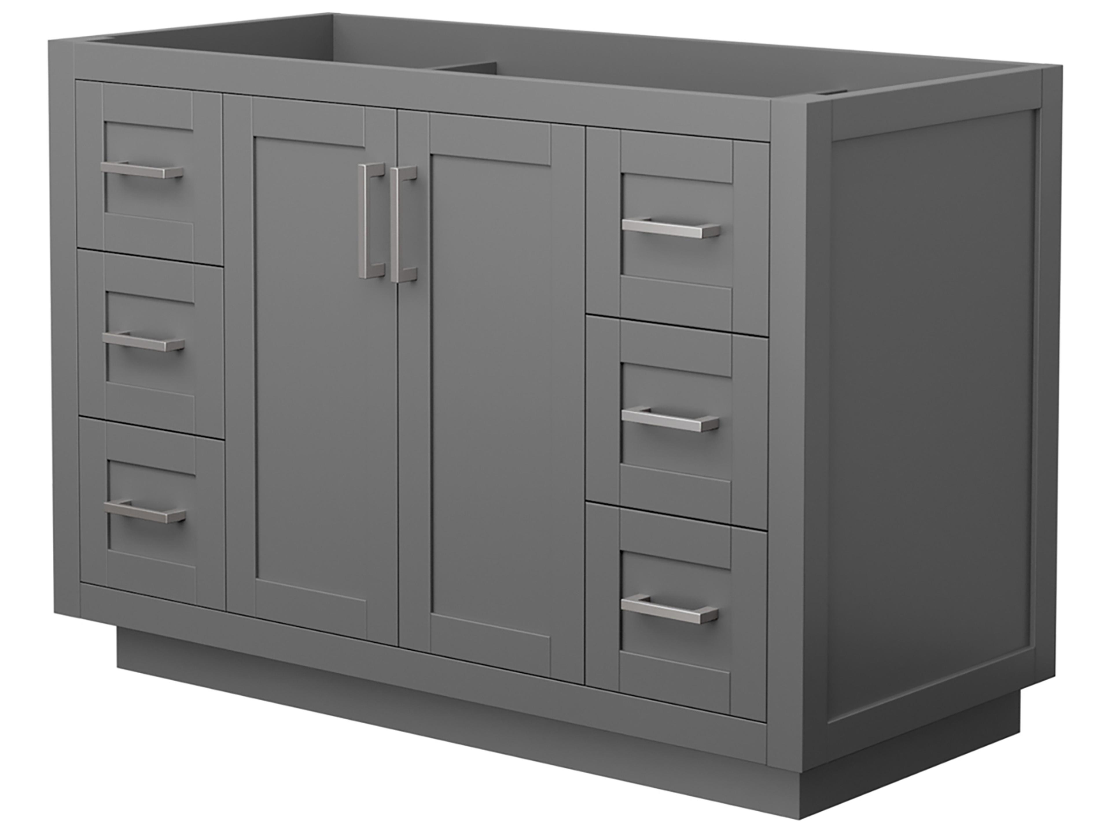 Wyndham Collection Miranda 47" Dark Gray Vanity