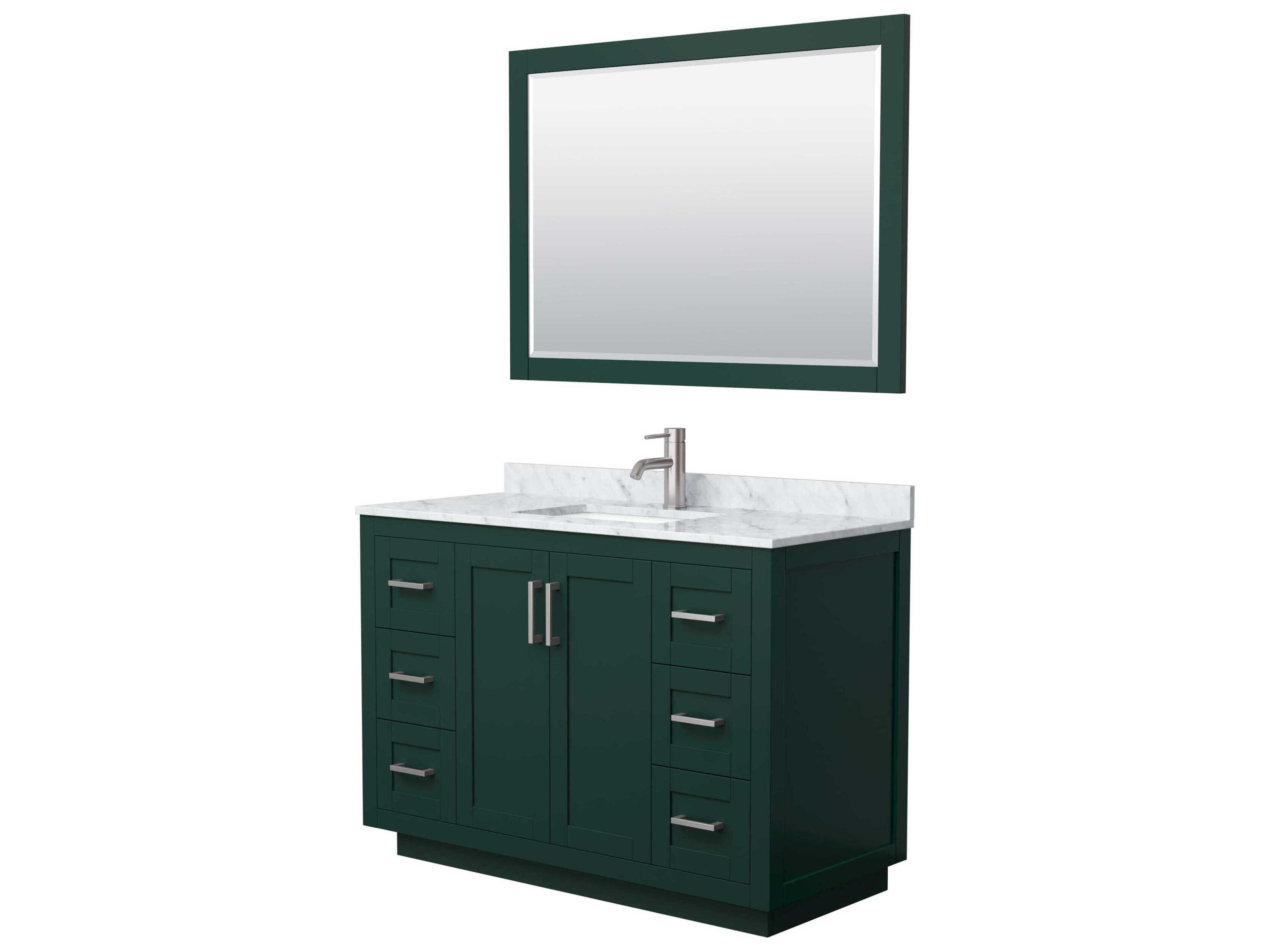 Wyndham Collection Miranda 48" Green Vanity with 46" Mirror