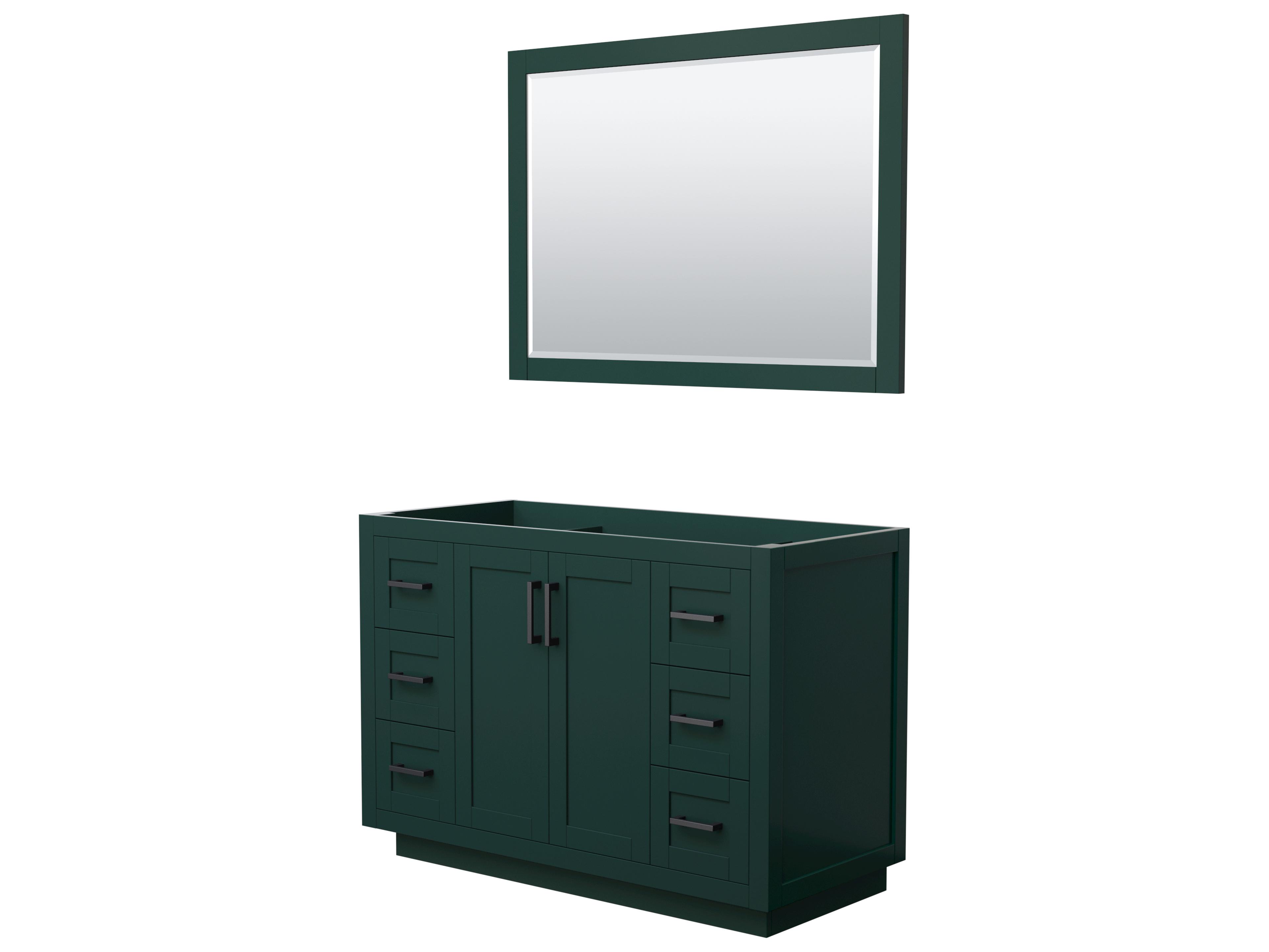Wyndham Collection Miranda 47" Green Vanity with 46" Mirror