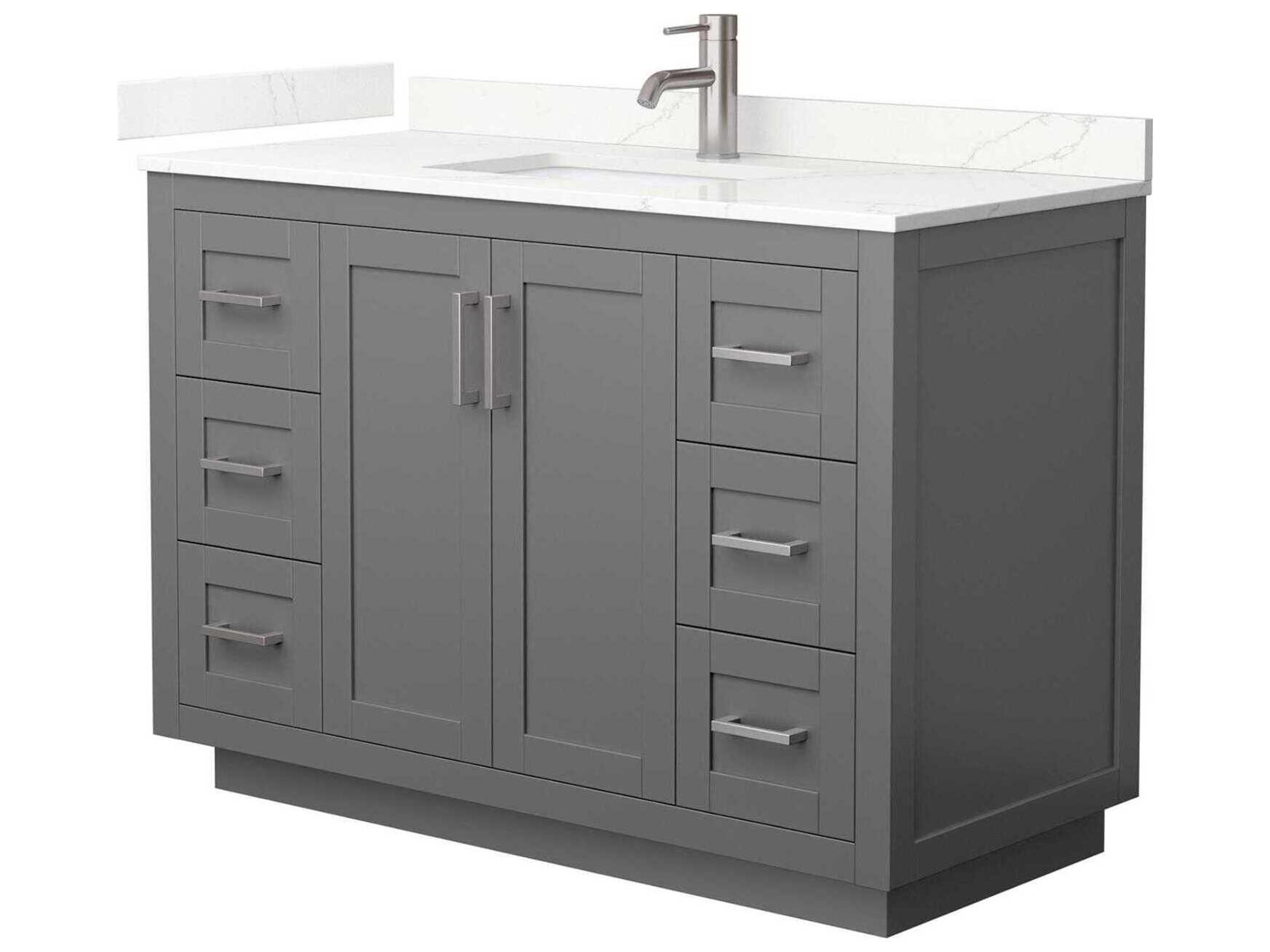 Wyndham Collection Miranda 48" Dark Gray Vanity