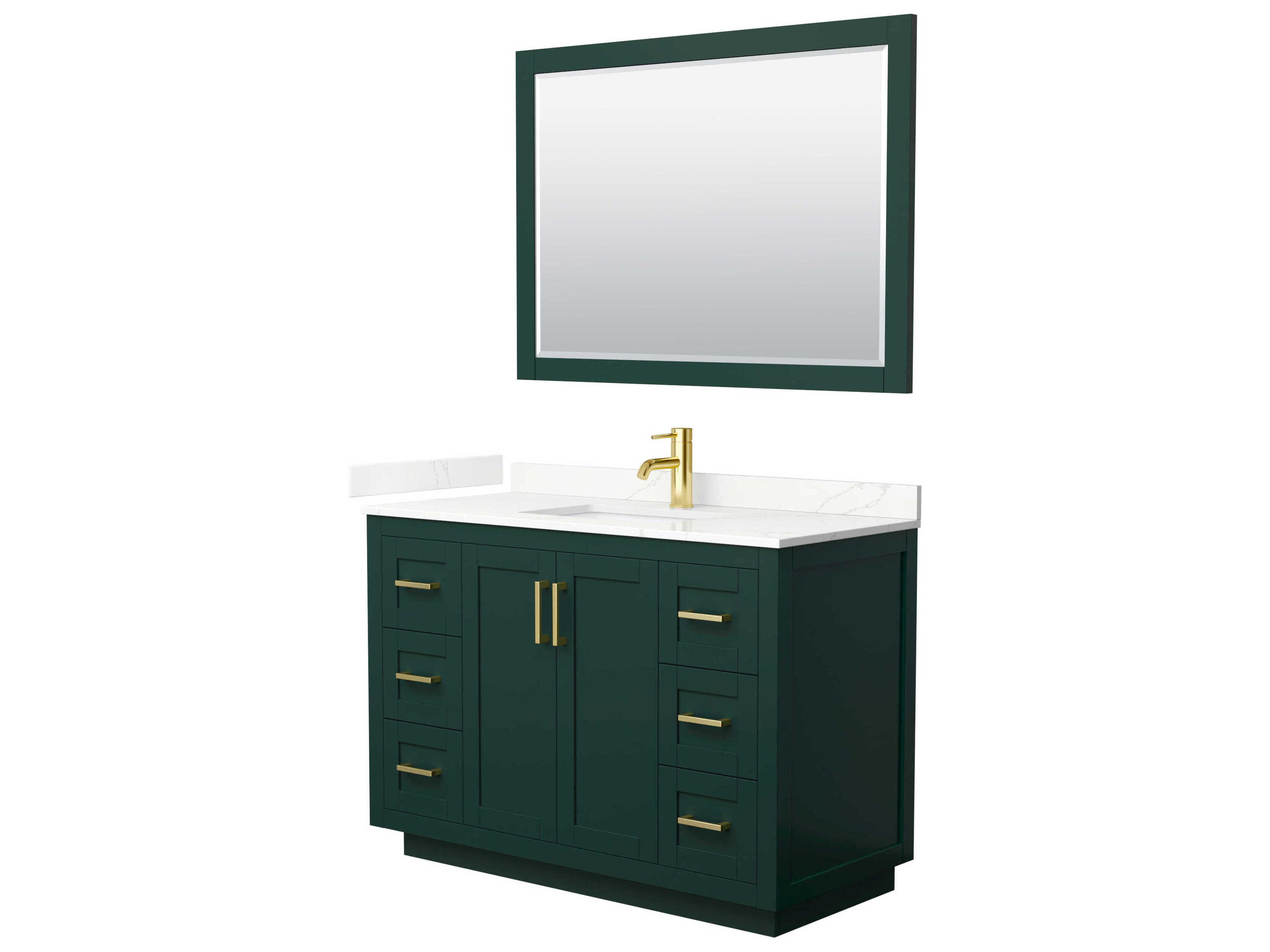 Miranda 48" Green Vanity with 46" Mirror