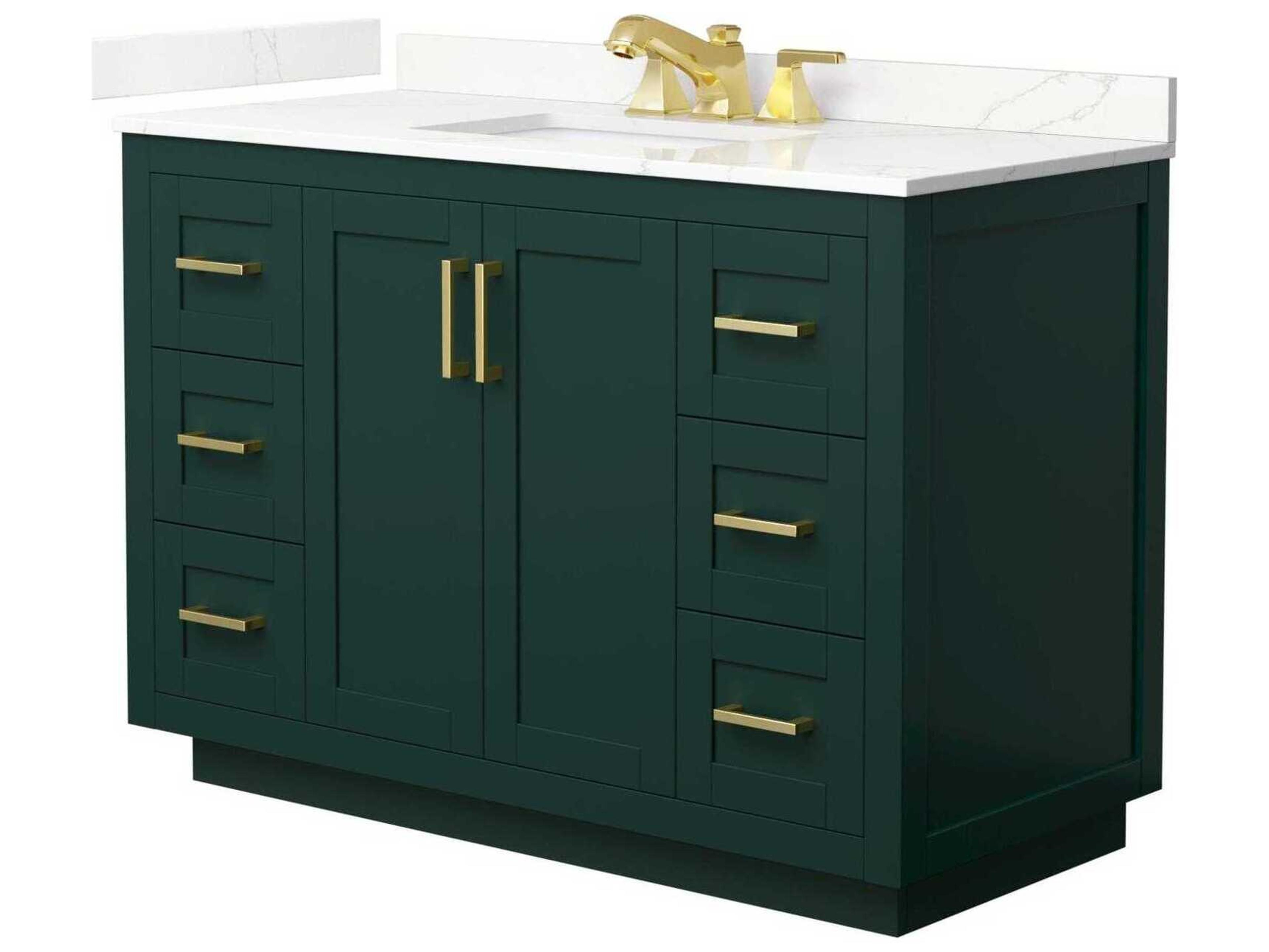 Wyndham Collection Miranda 48" Green Vanity