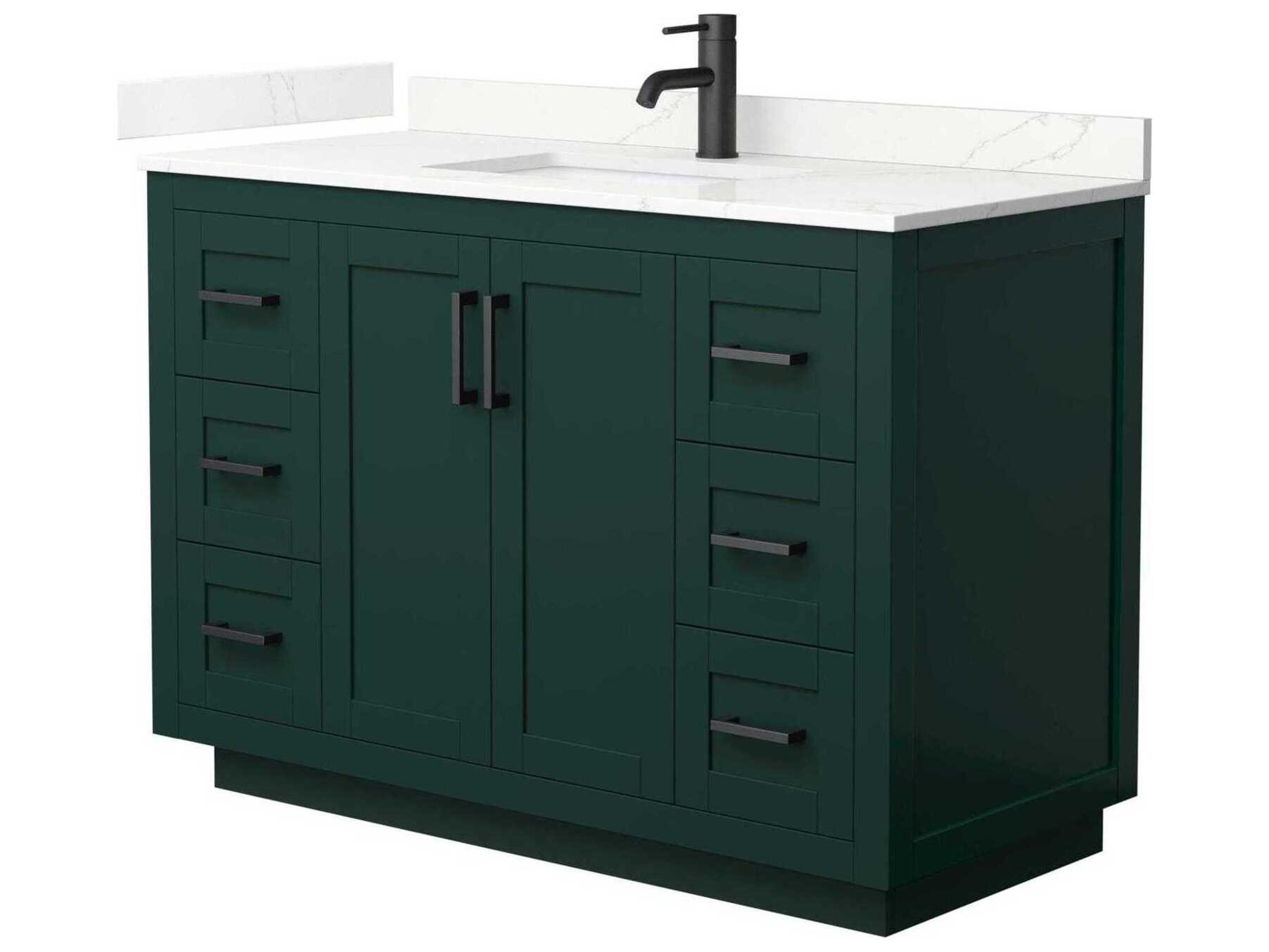 Wyndham Collection Miranda 48" Green Vanity