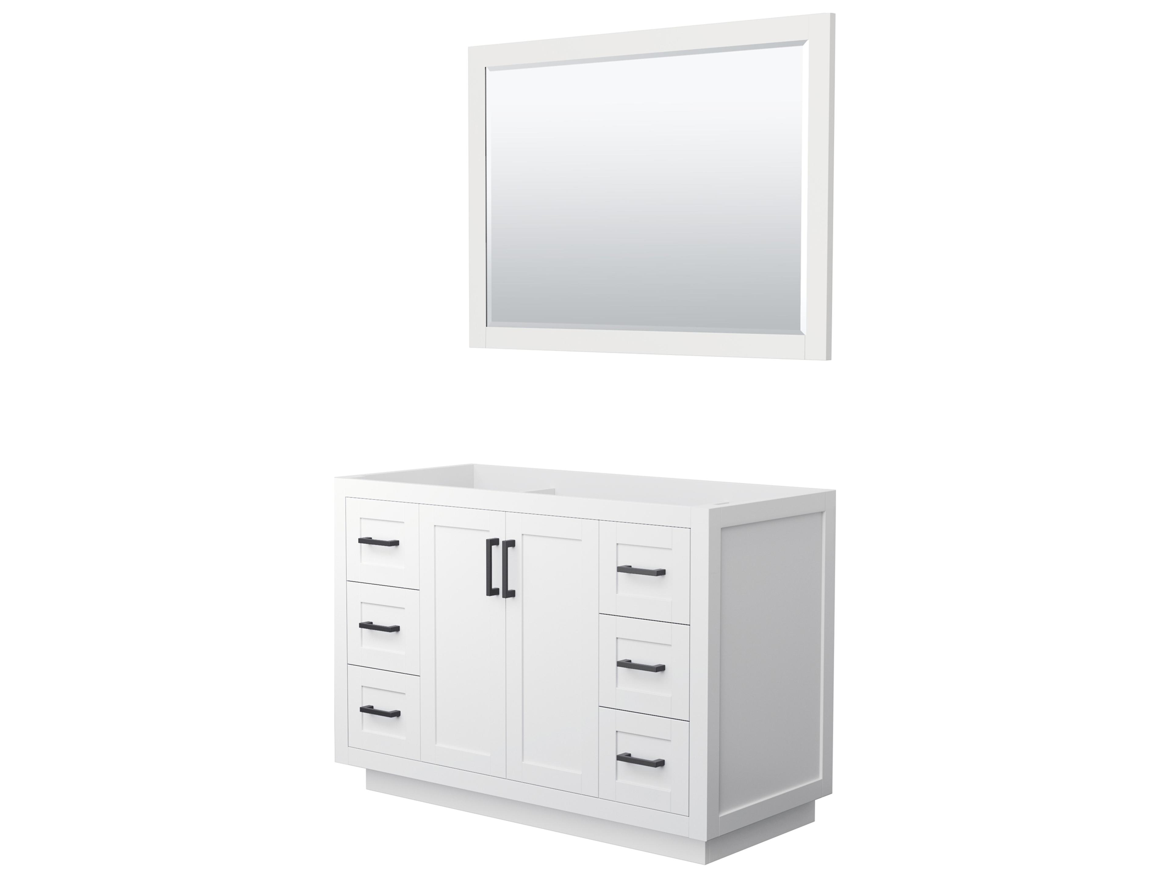 Miranda 47" White Vanity with 46" Mirror