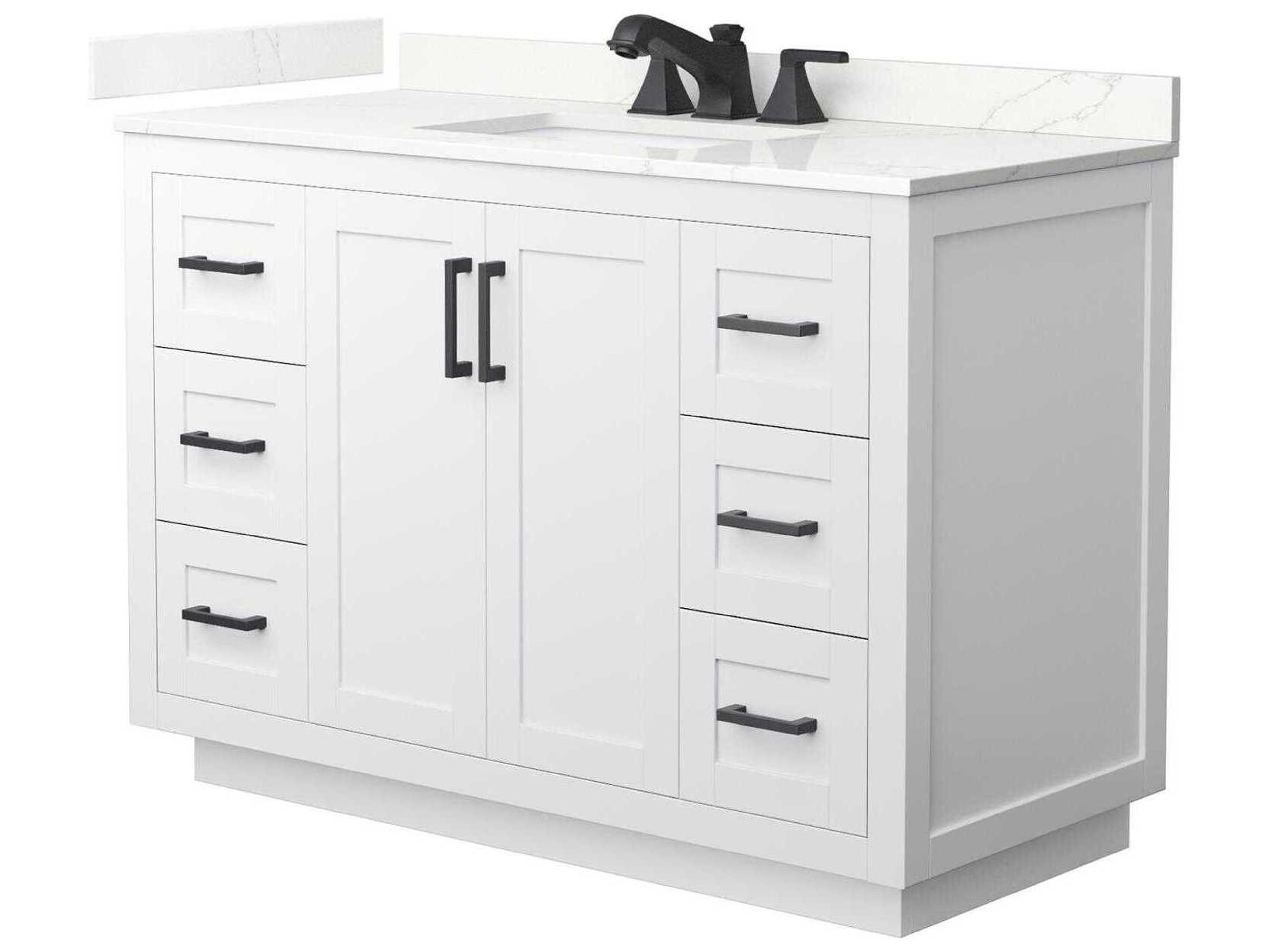 Wyndham Collection Miranda 48" White Vanity