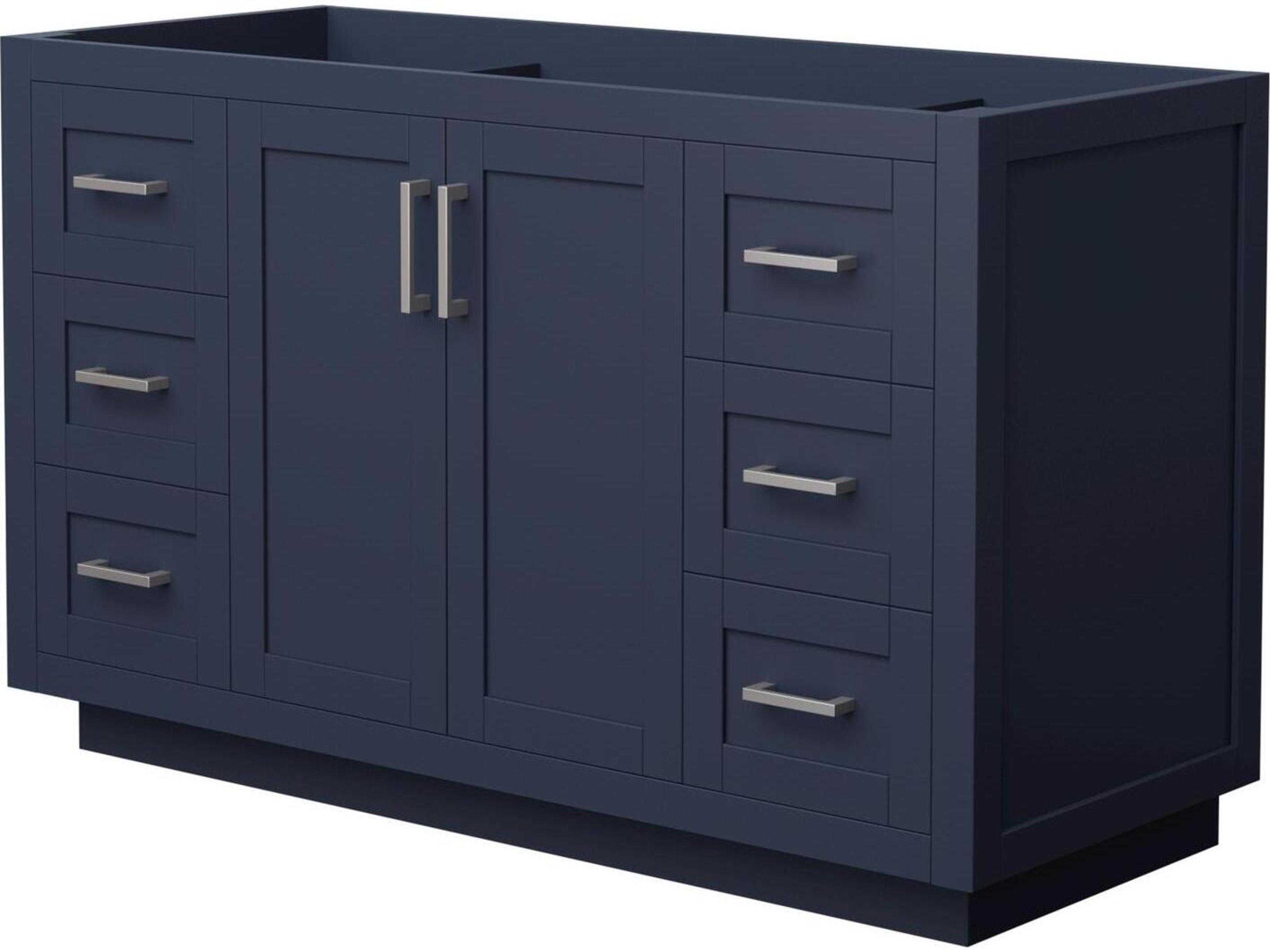 Wyndham Collection Miranda 53" Dark Blue Vanity
