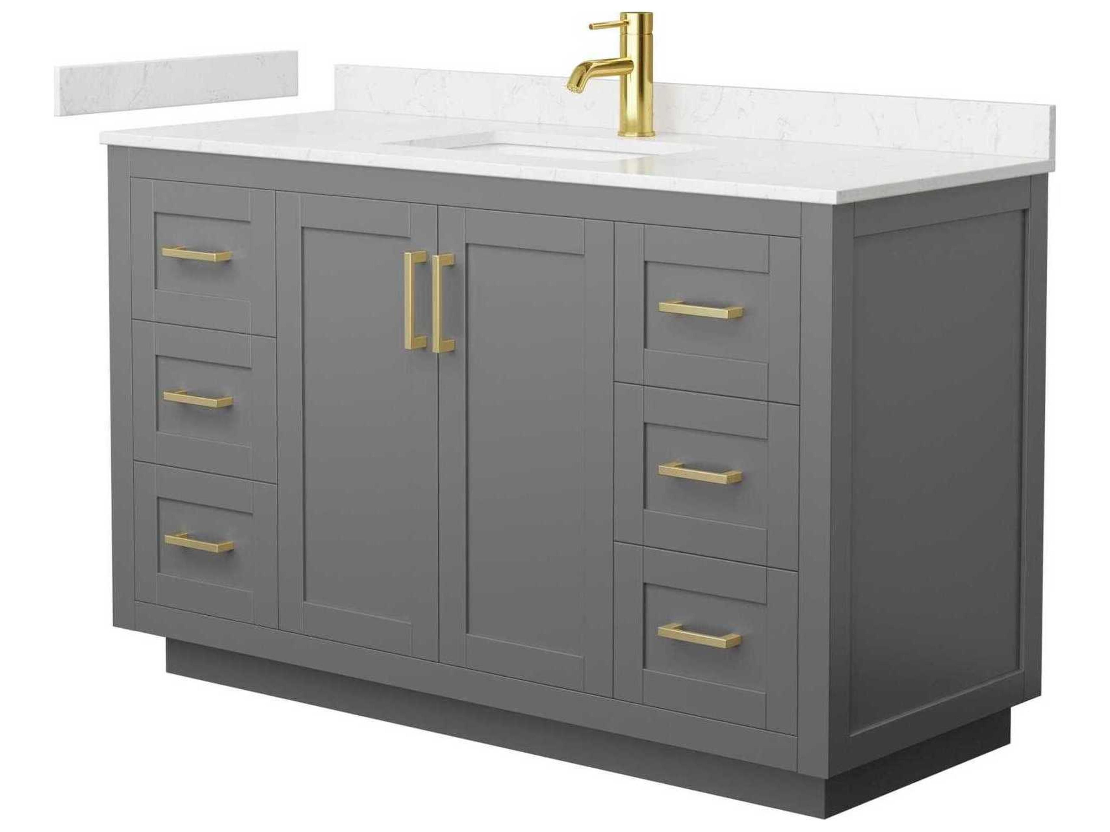 Wyndham Collection Miranda 54" Dark Gray Vanity