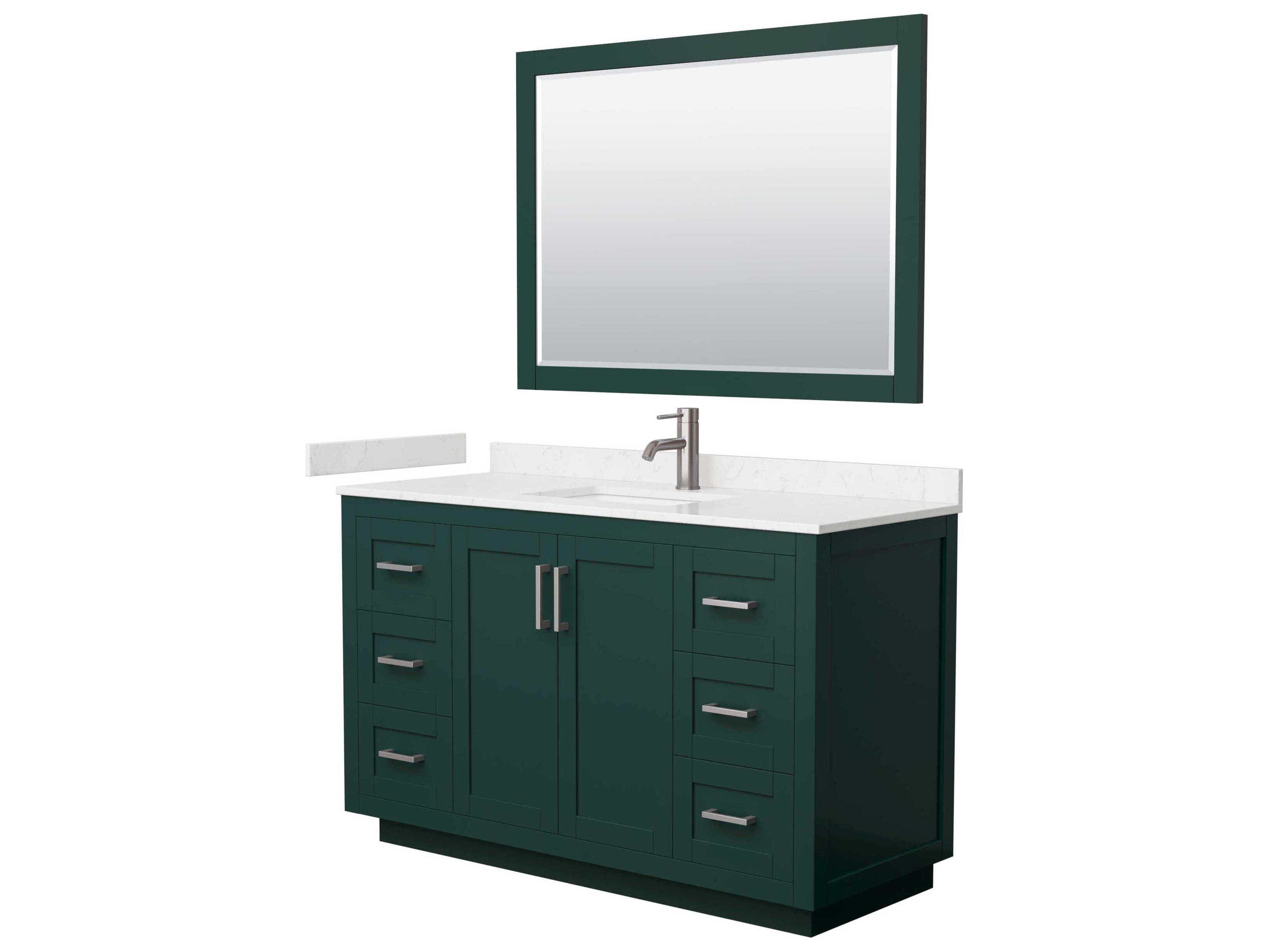 Wyndham Collection Miranda 54" Green Vanity with 46" Mirror