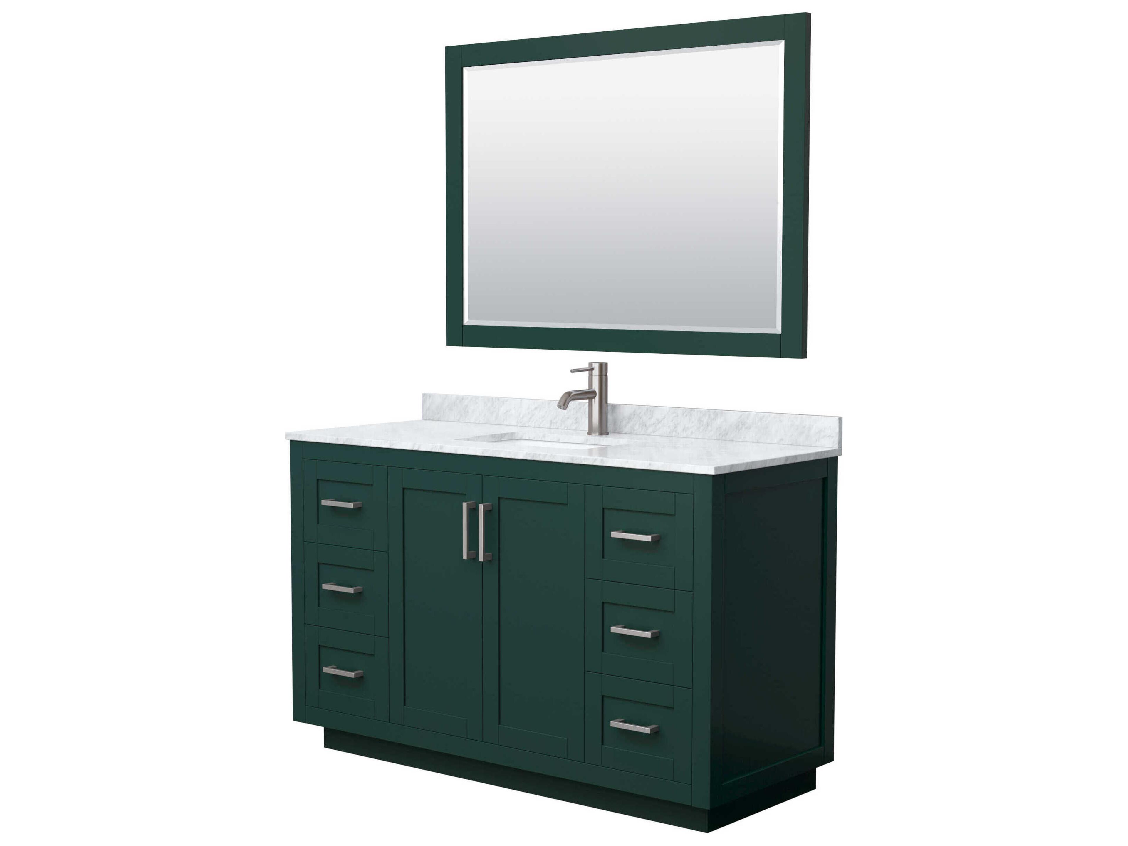 Wyndham Collection Miranda 54" Green Vanity with 46" Mirror