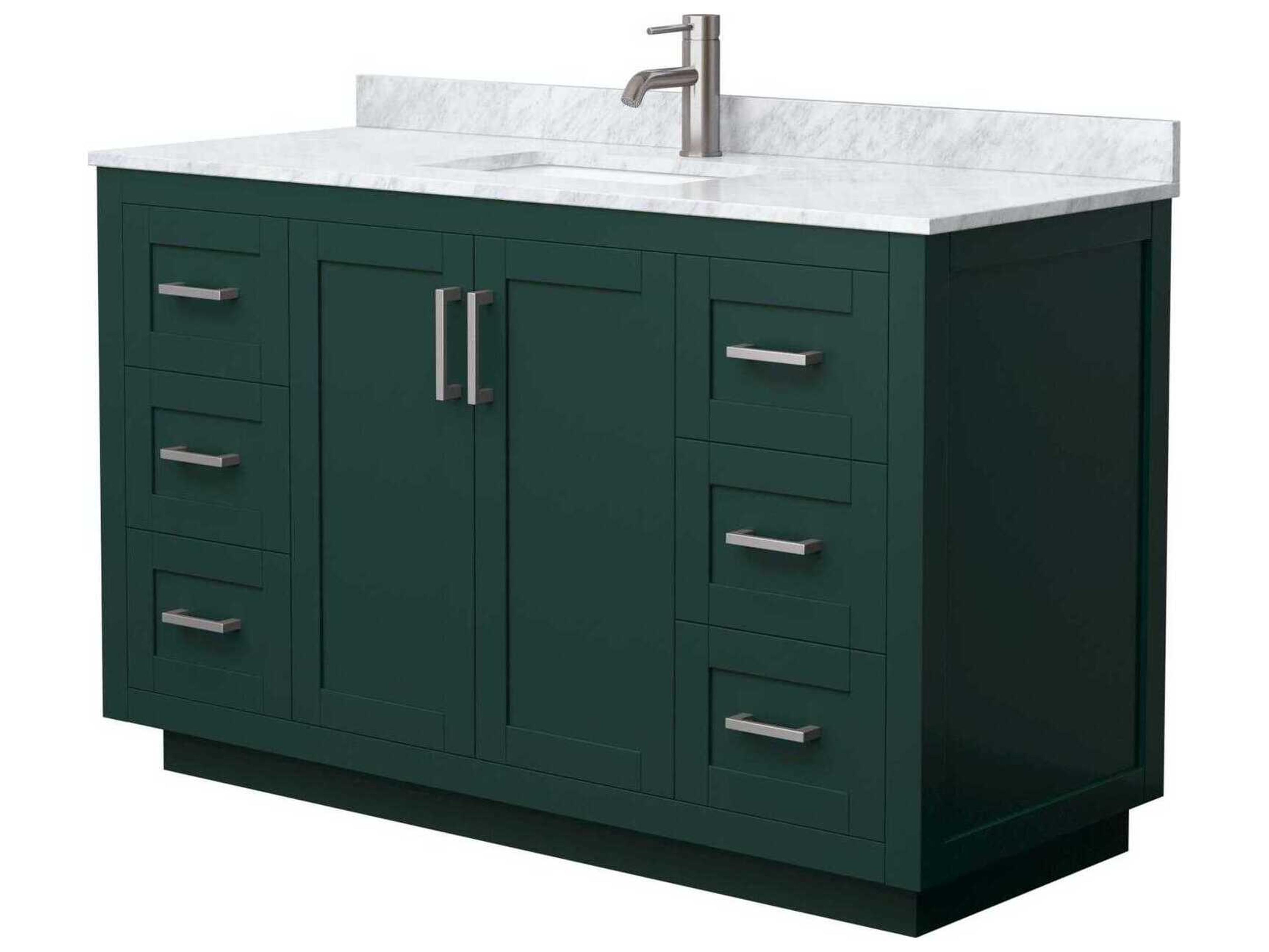 Wyndham Collection Miranda 54" Green Vanity