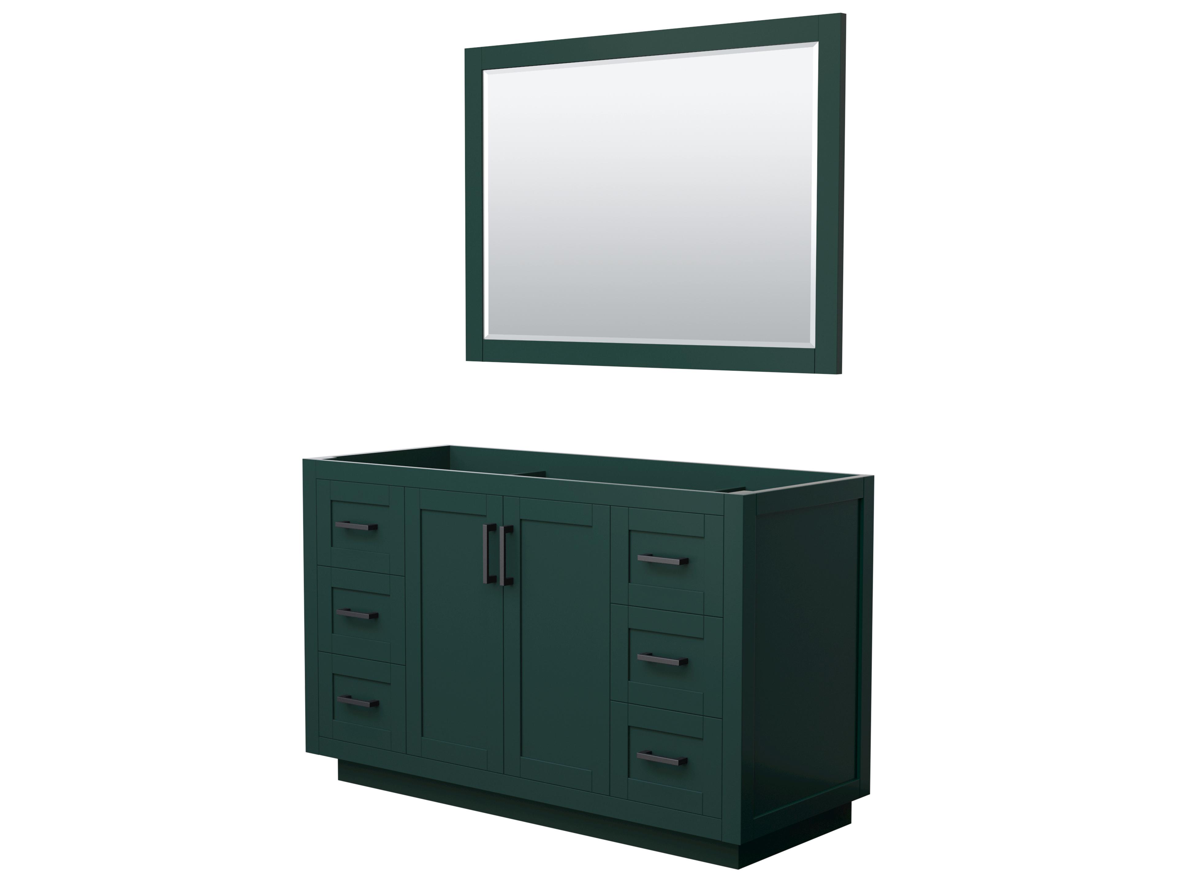 Wyndham Collection Miranda 53" Green Vanity with 46" Mirror