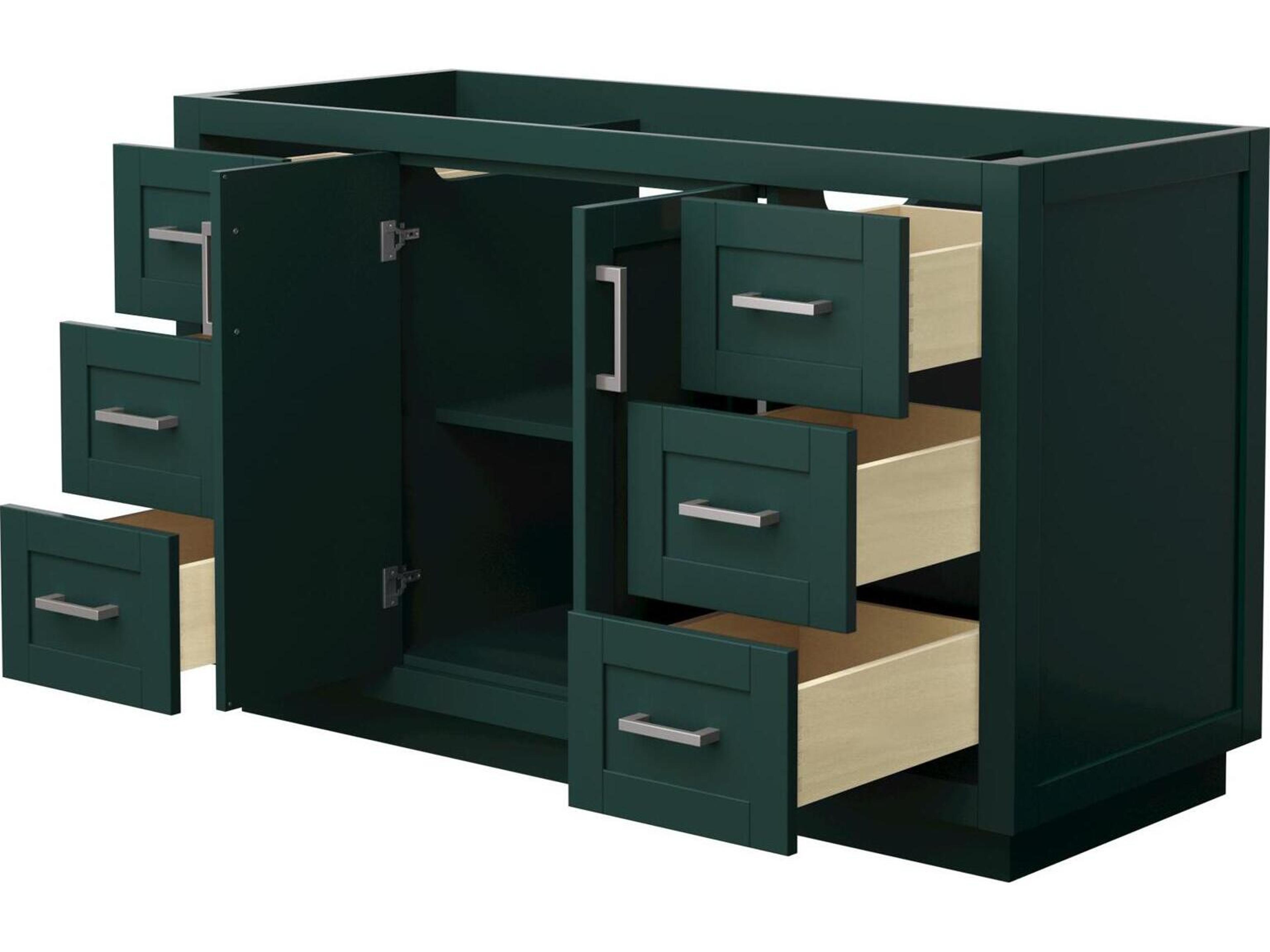 Wyndham Collection Miranda 53" Green Vanity