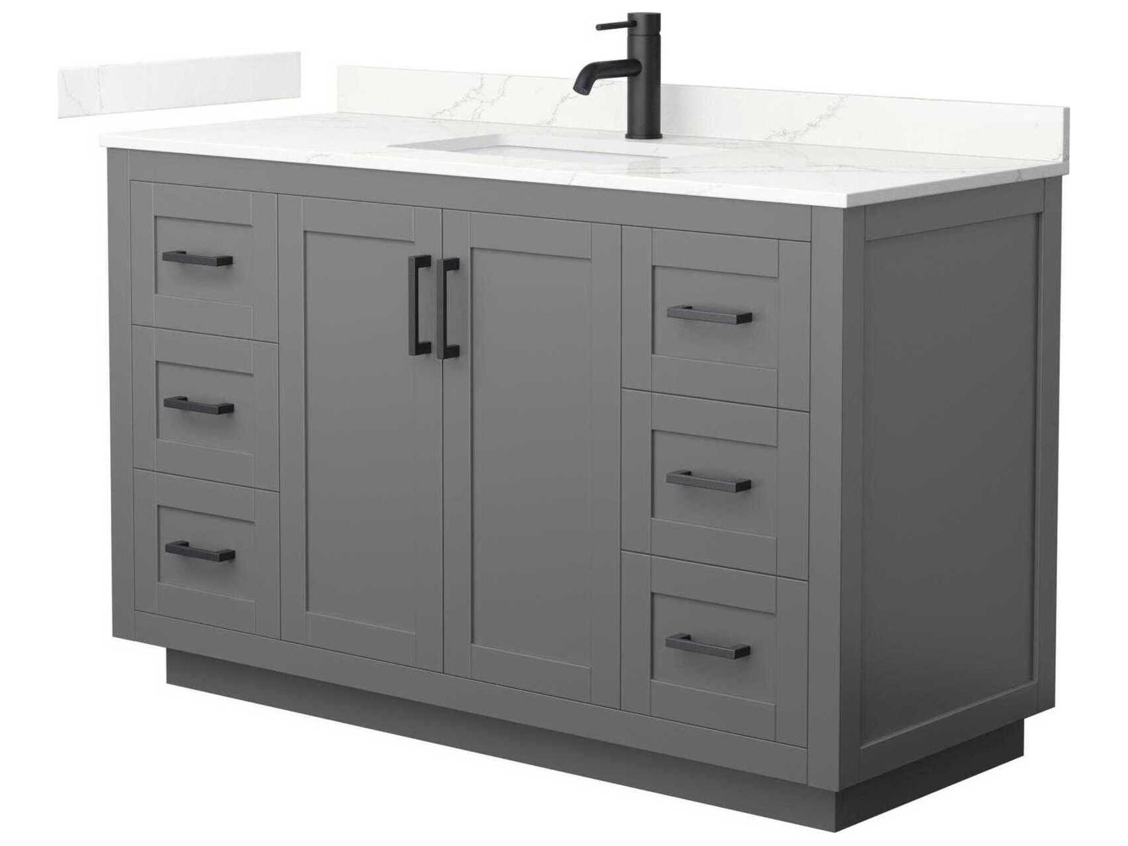 Miranda 54" Dark Gray Vanity
