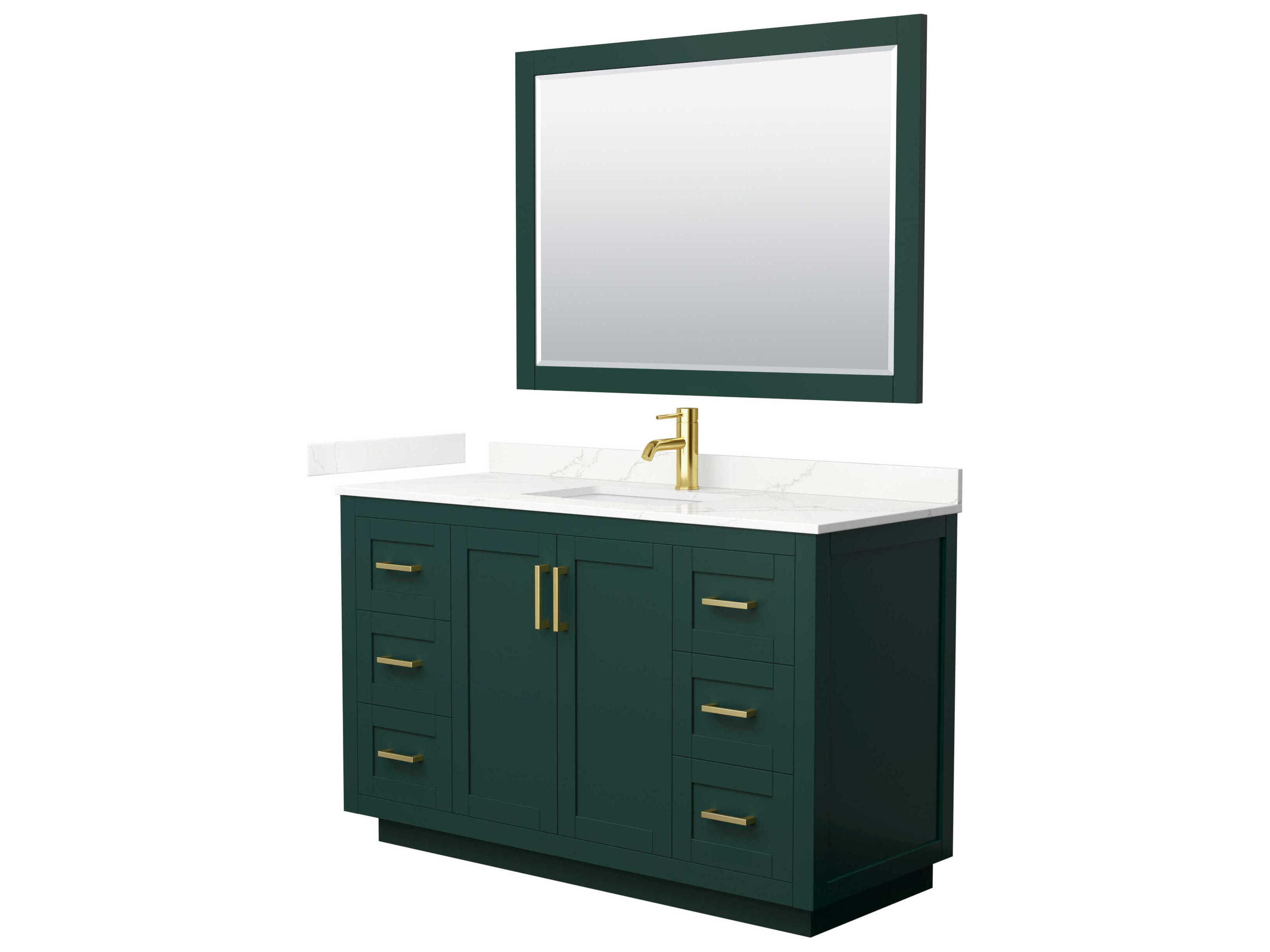 Miranda 54" Green Vanity with 46" Mirror